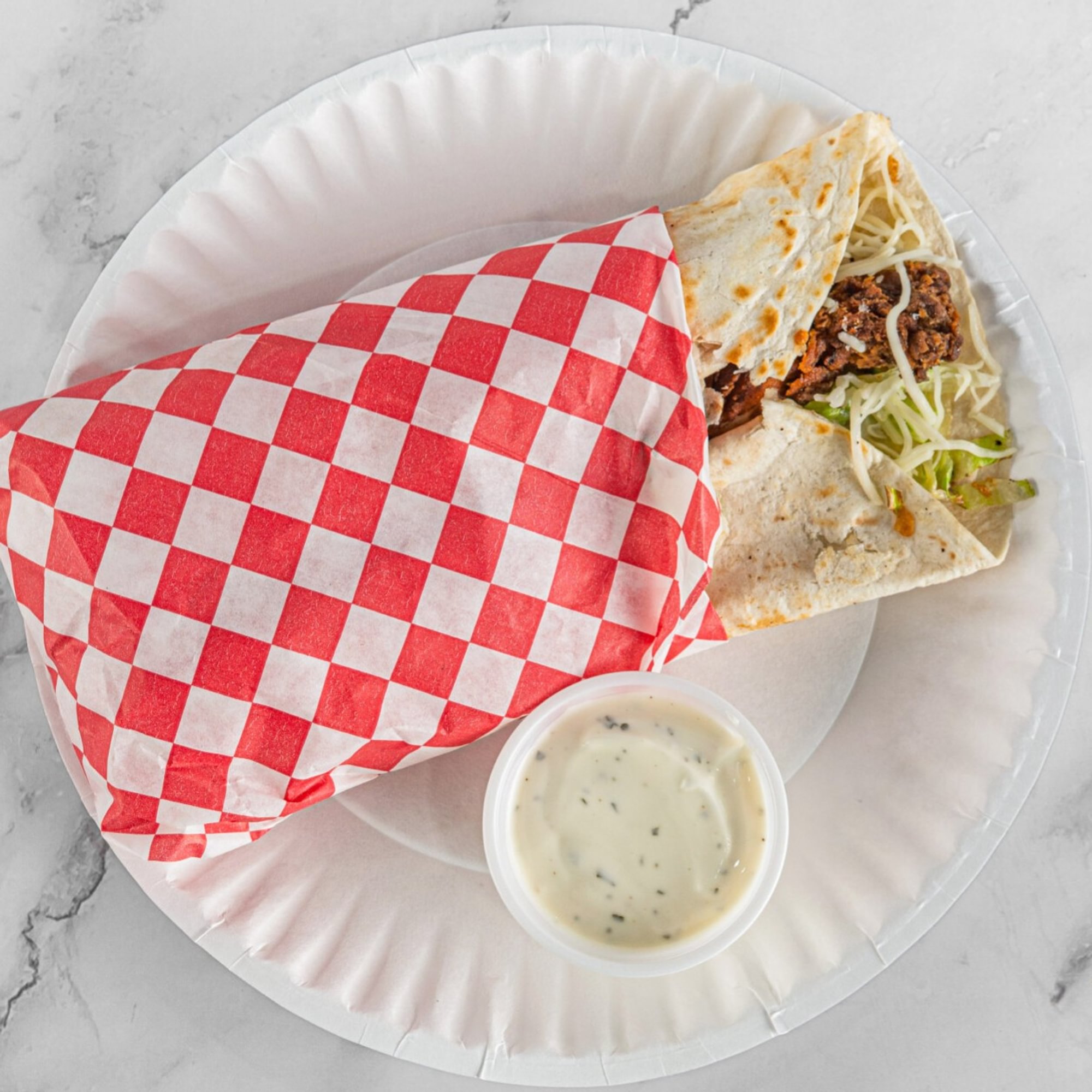 Chicken Wrap with Fries