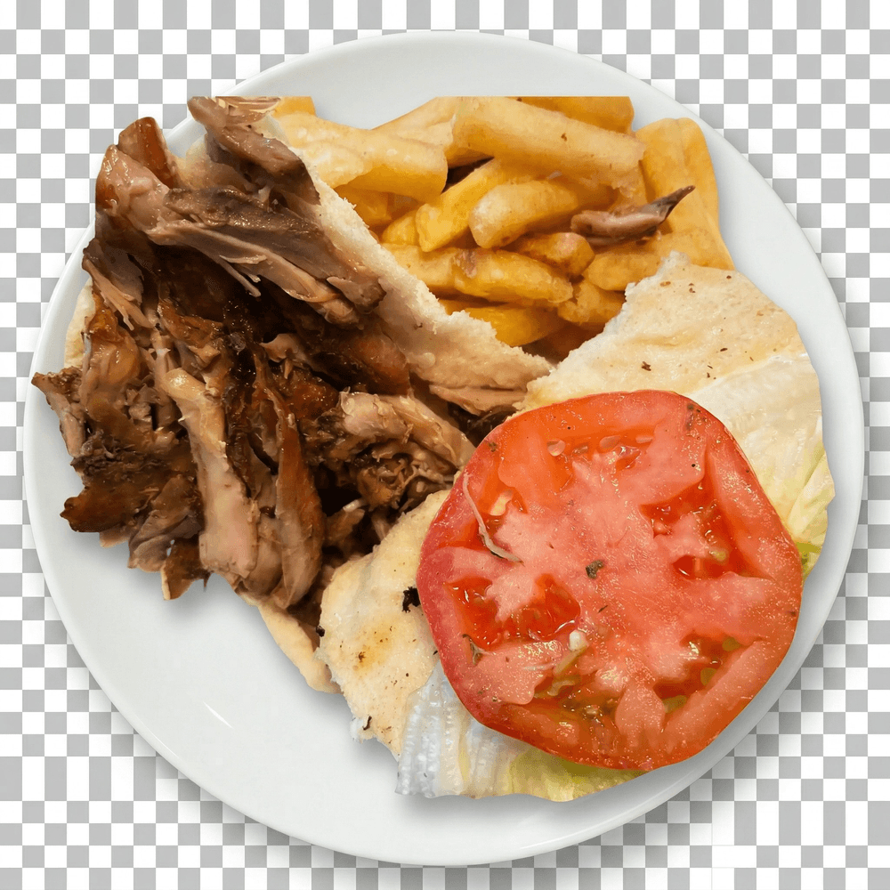 Jerk Chicken Sandwich & Potato Wedges