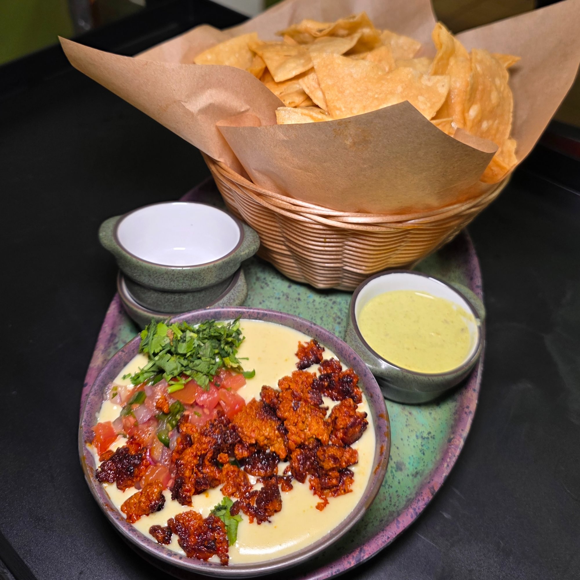 Choriqueso with Homemade Chips