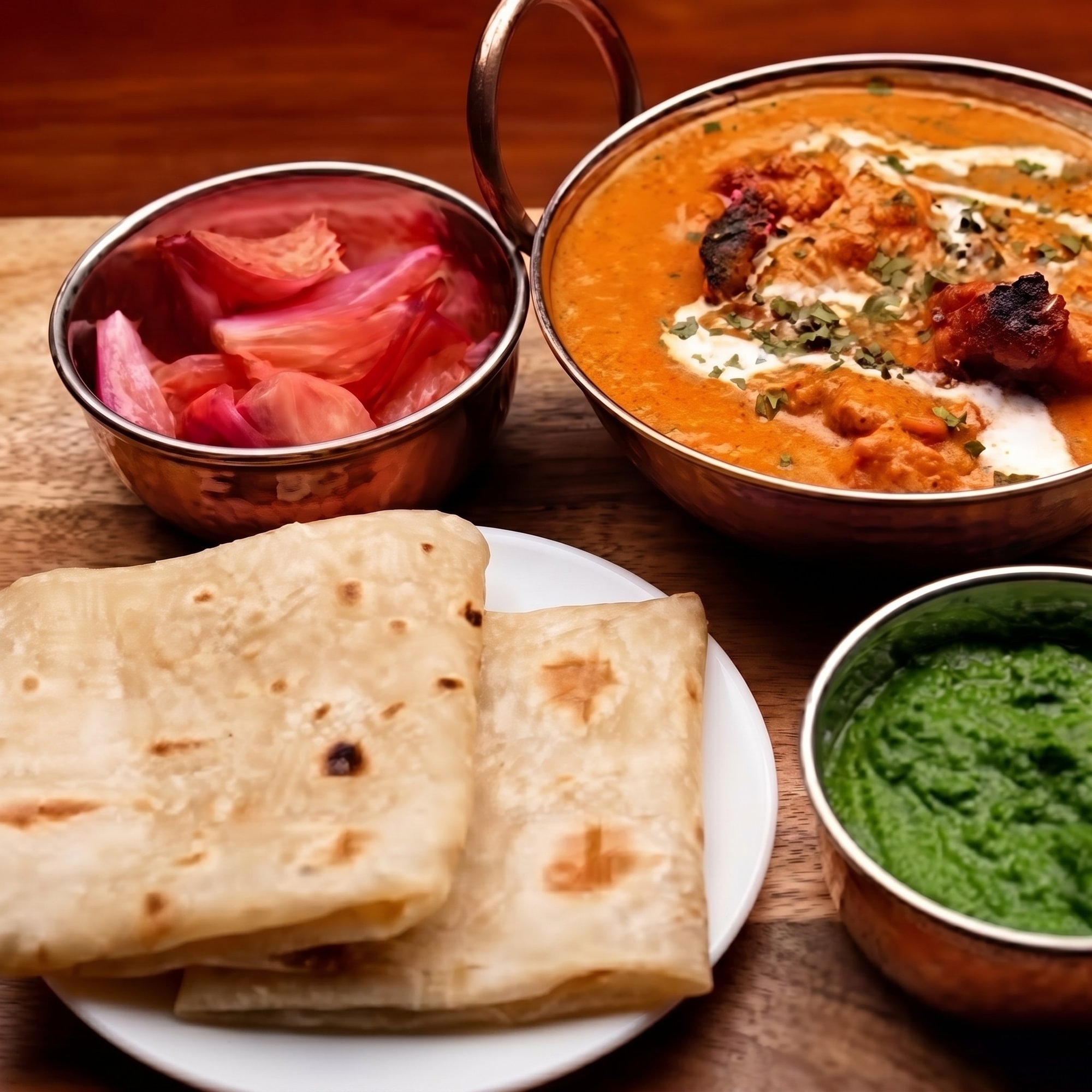 Butter Chicken Combo (Rumali Roti)