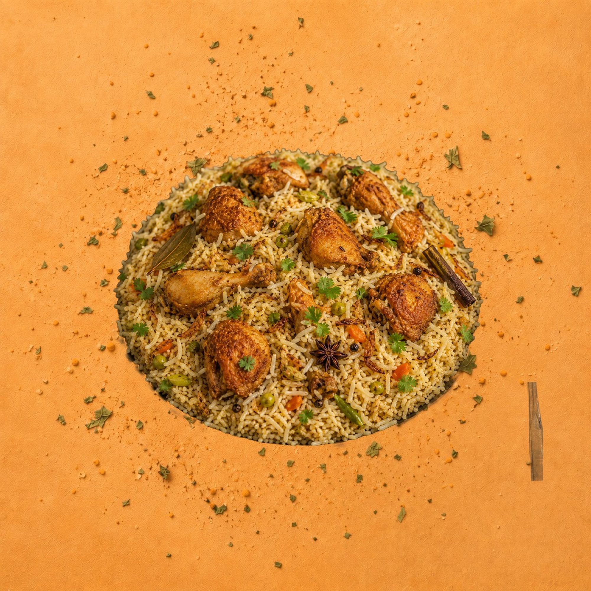 Fry Piece Chicken Pulao