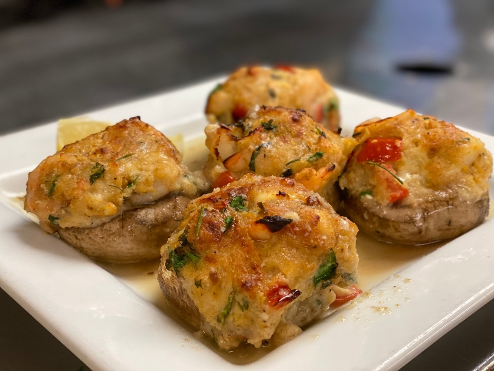 Seafood Stuffed Mushrooms