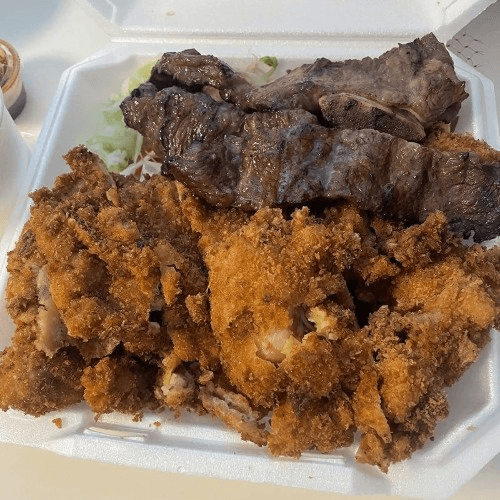 Kalbi and Chicken Katsu