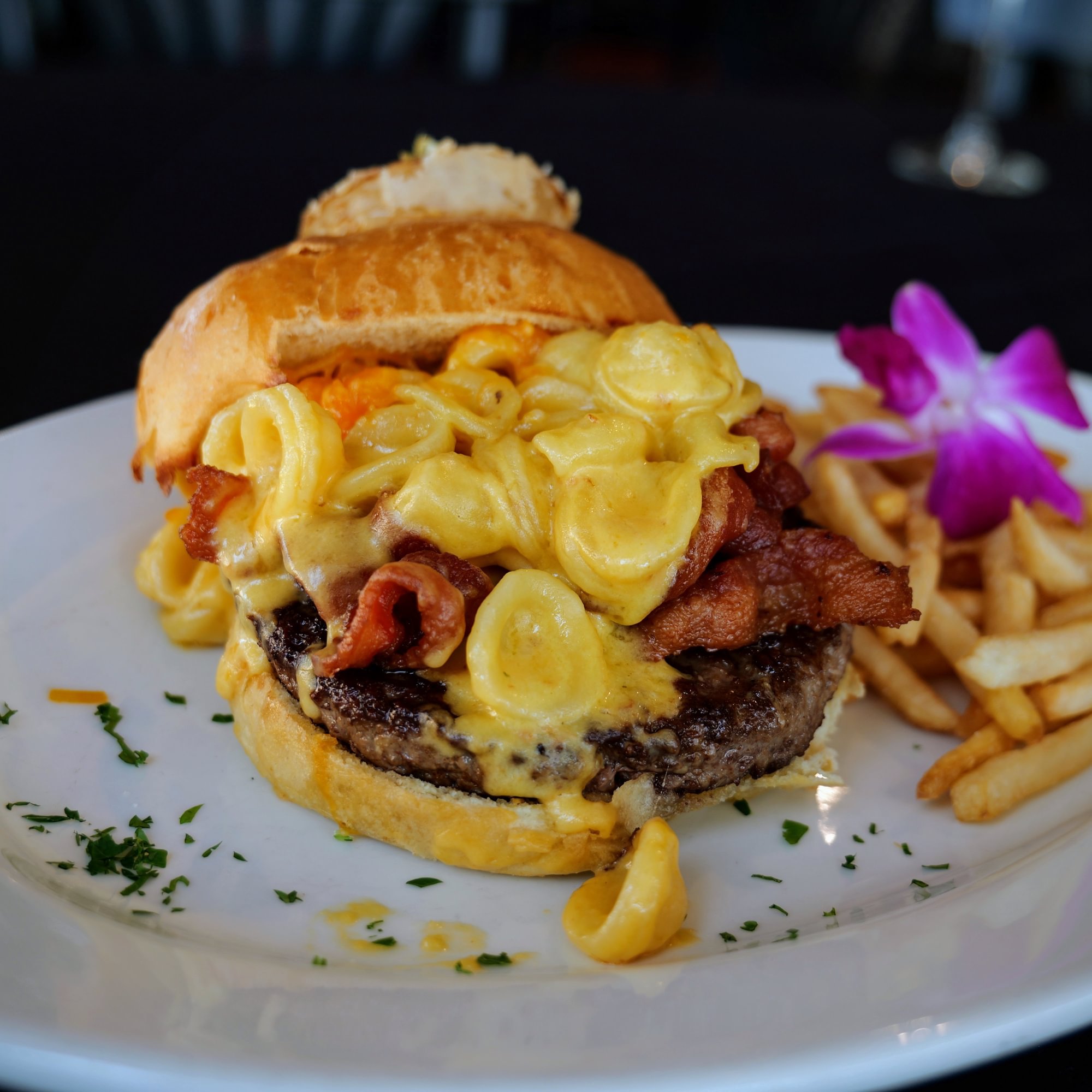 Mac N' Cheese Burger