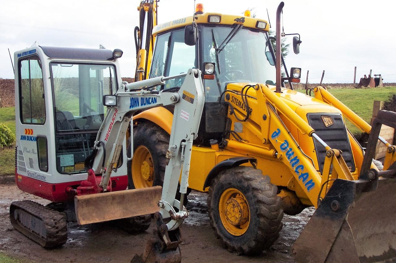 J Duncan Plant Hire, Turriff Construction Equipment Scotland