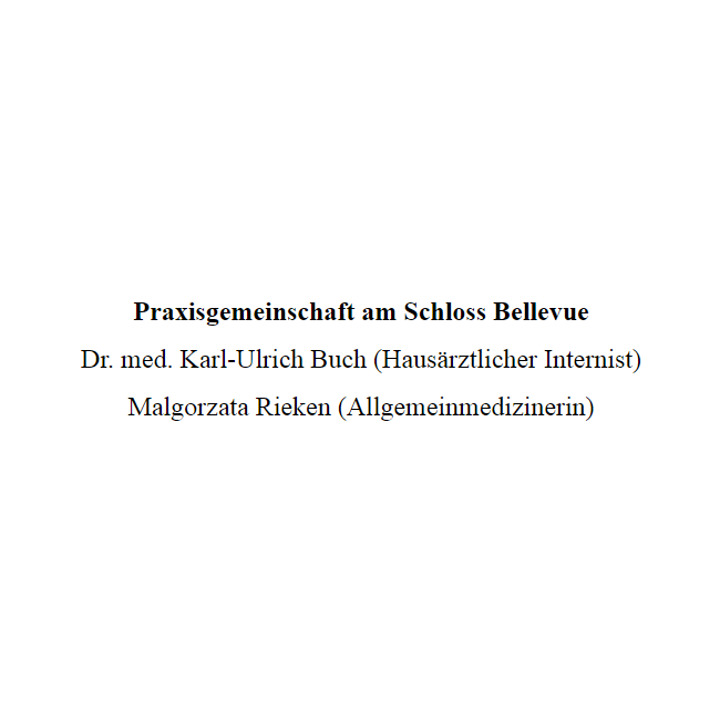 Logo von Praxis Dr. Buch und Rieken am Schloss Bellevue