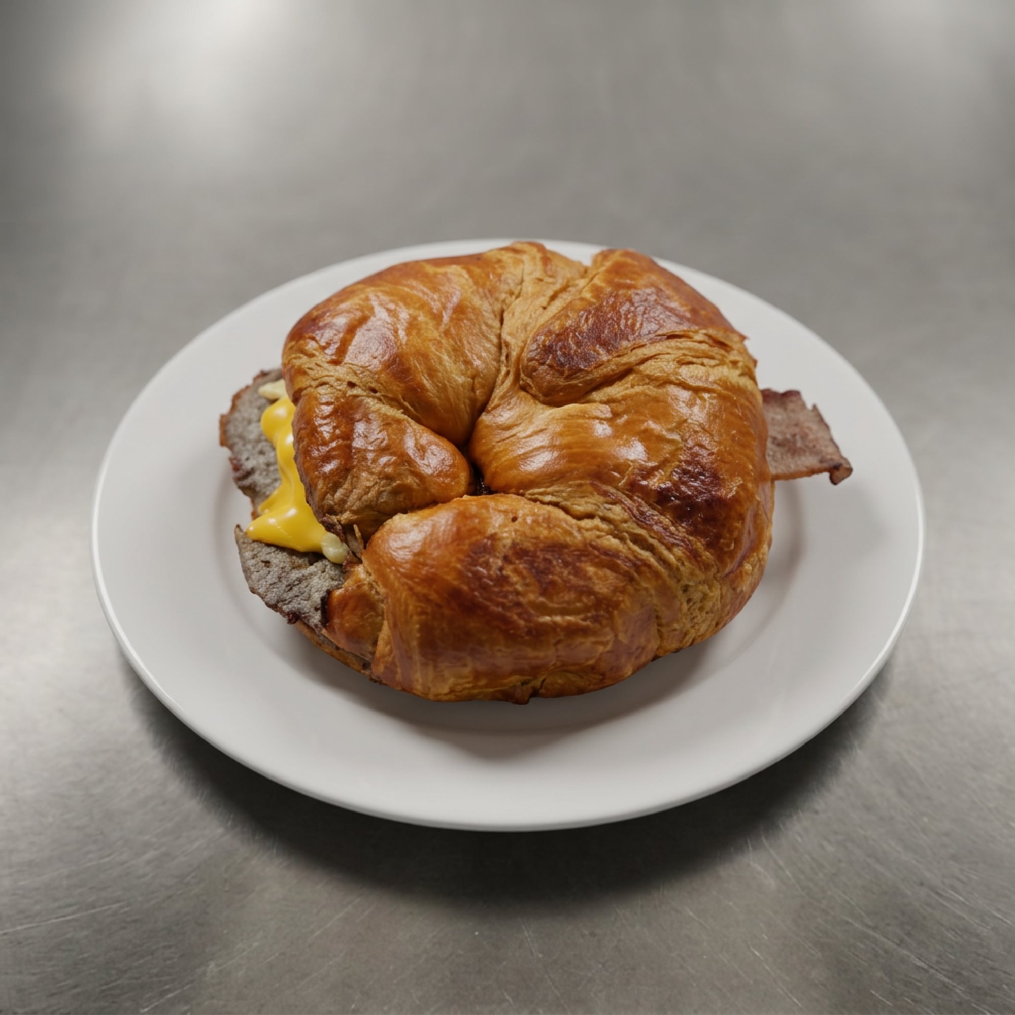 Steak, Egg, and Cheese Croissant