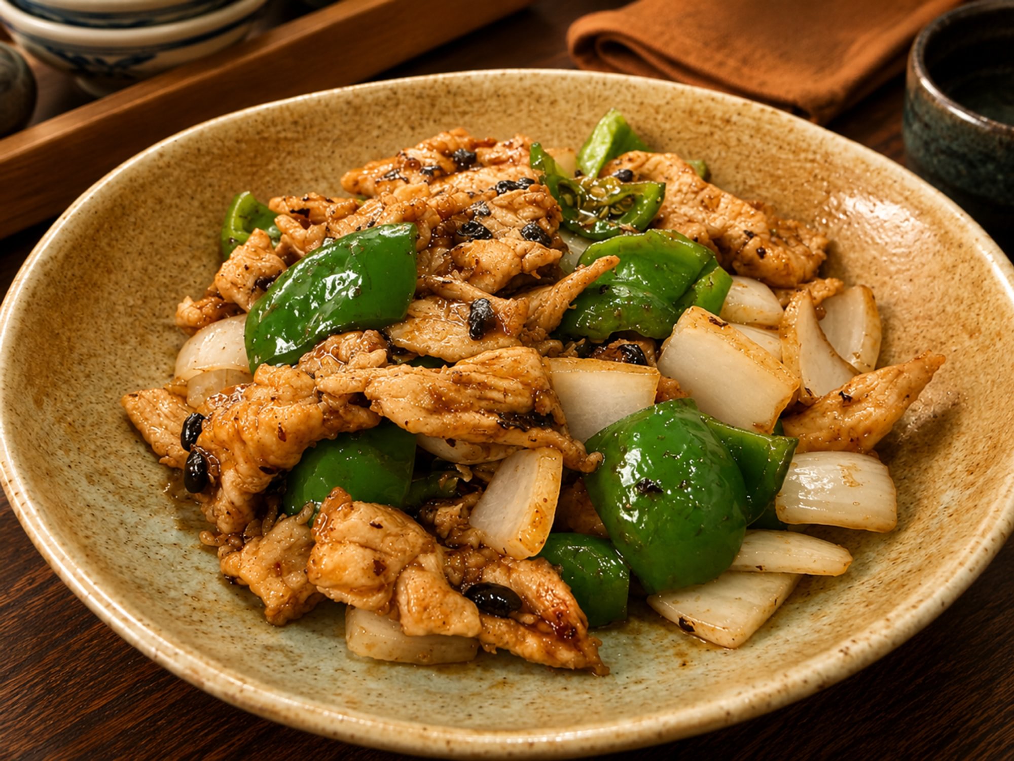 Chicken with Black Bean Sauce / 豉椒鸡