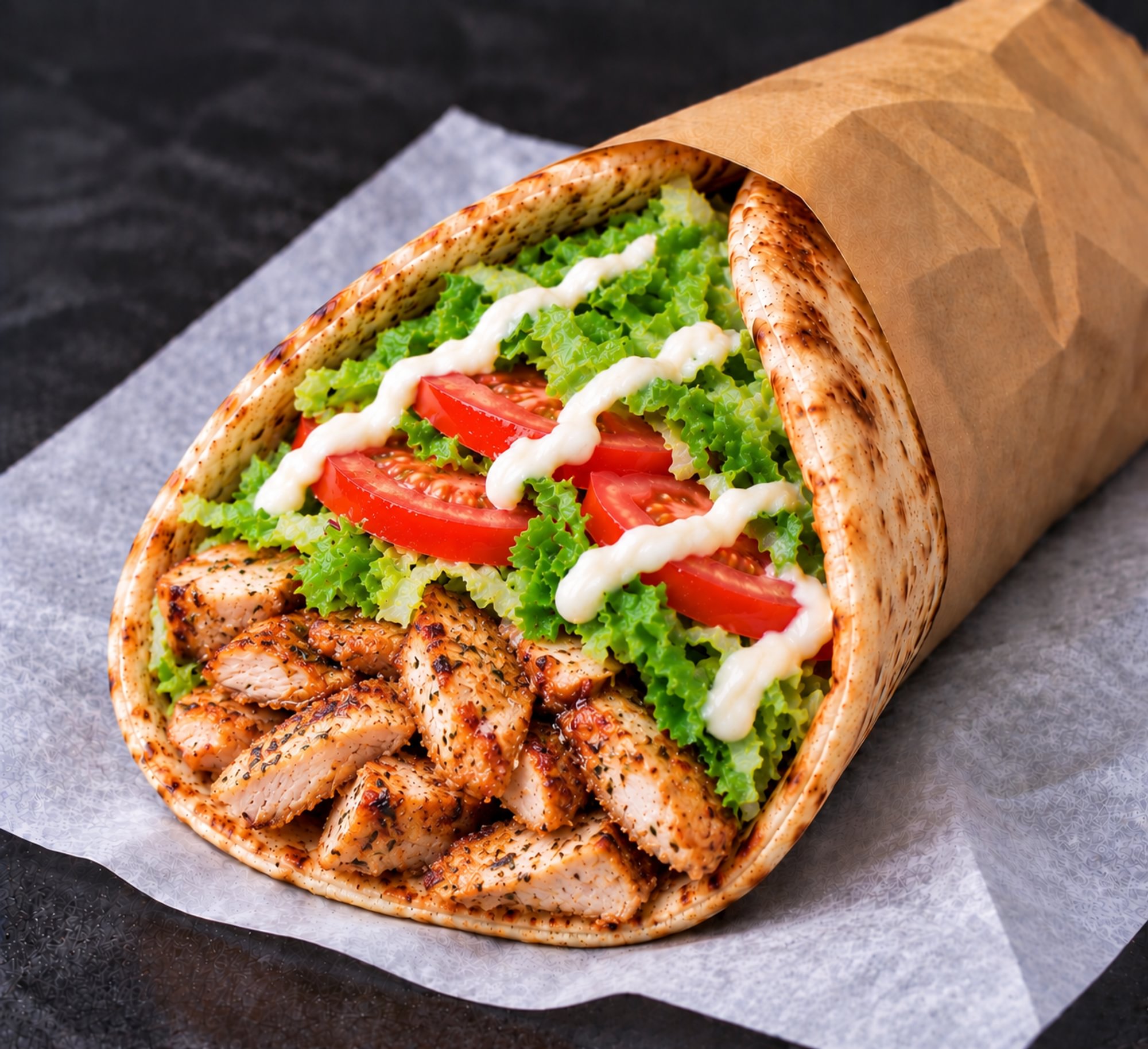 Grilled Chicken Pita