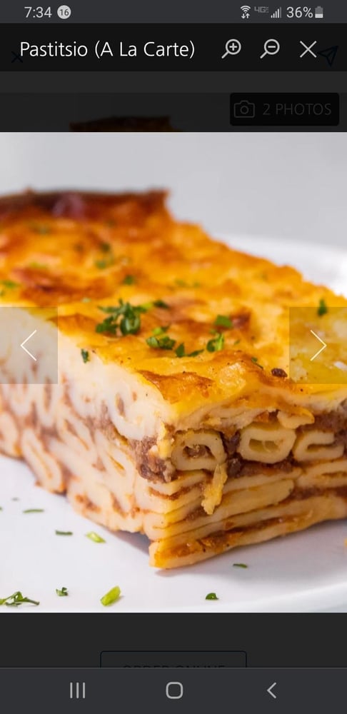 Pastichio Plate