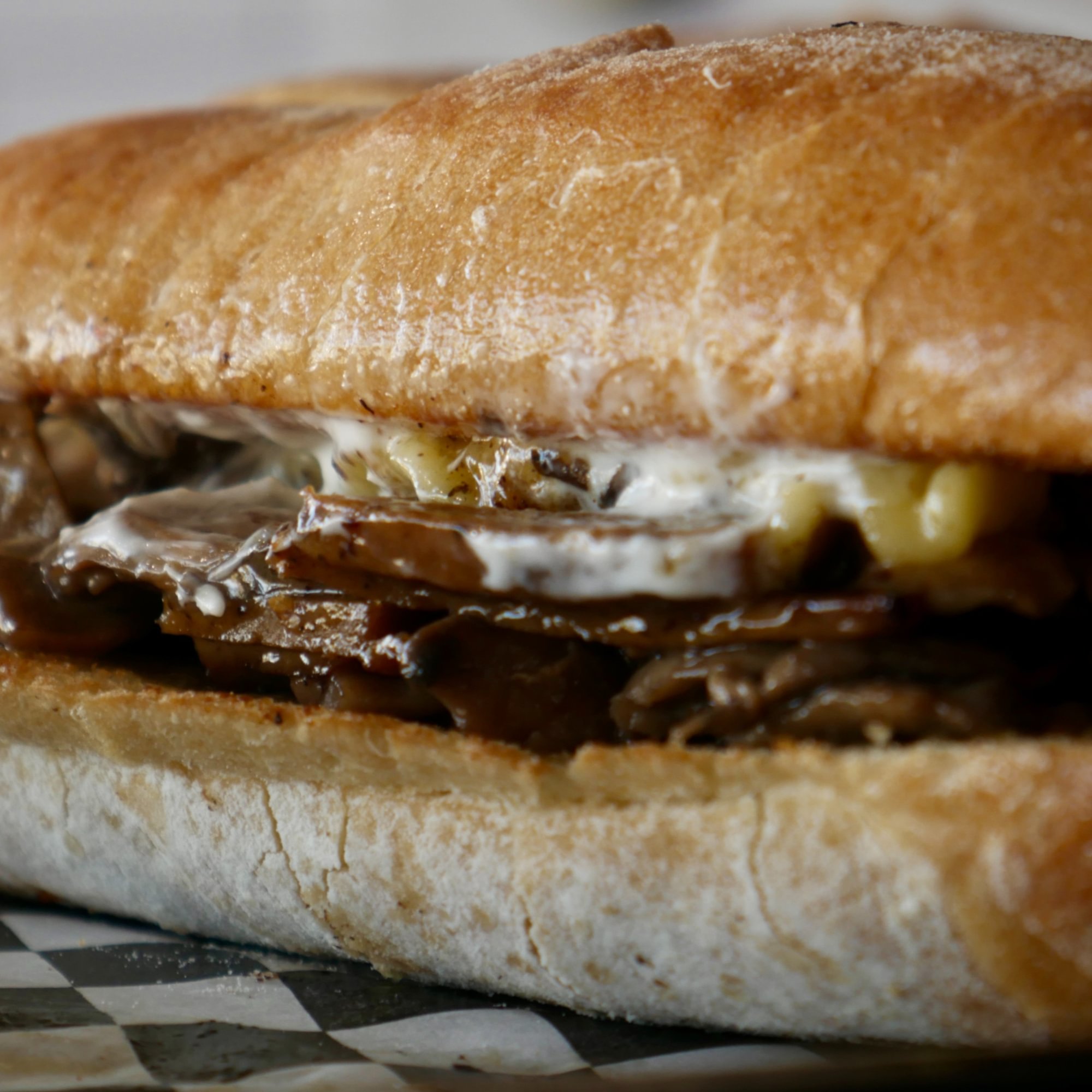 Mushroom Chop Hoagie