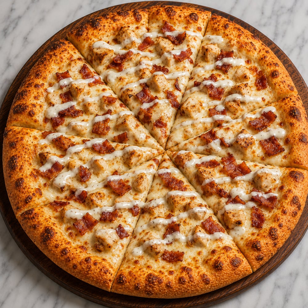 Chicken Bacon Ranch Pizza