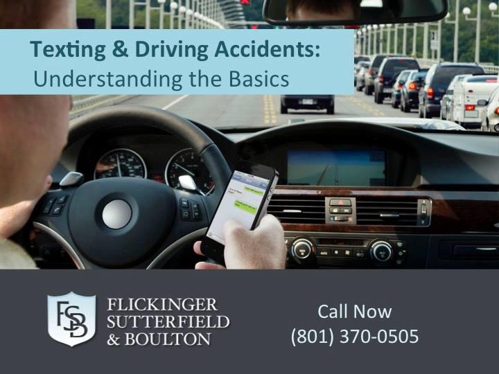 Utah recently became one of many states to create tougher laws against drivers who choose to text or e-mail behind the wheel. Utah Code, Section 41-6a-1716, prohibits the use of a hand-held wireless communication device while operating a moving motor vehicle. If you have been impacted by a negligent driver who was texting and driving, contact our team now ==> (801) 370-0505