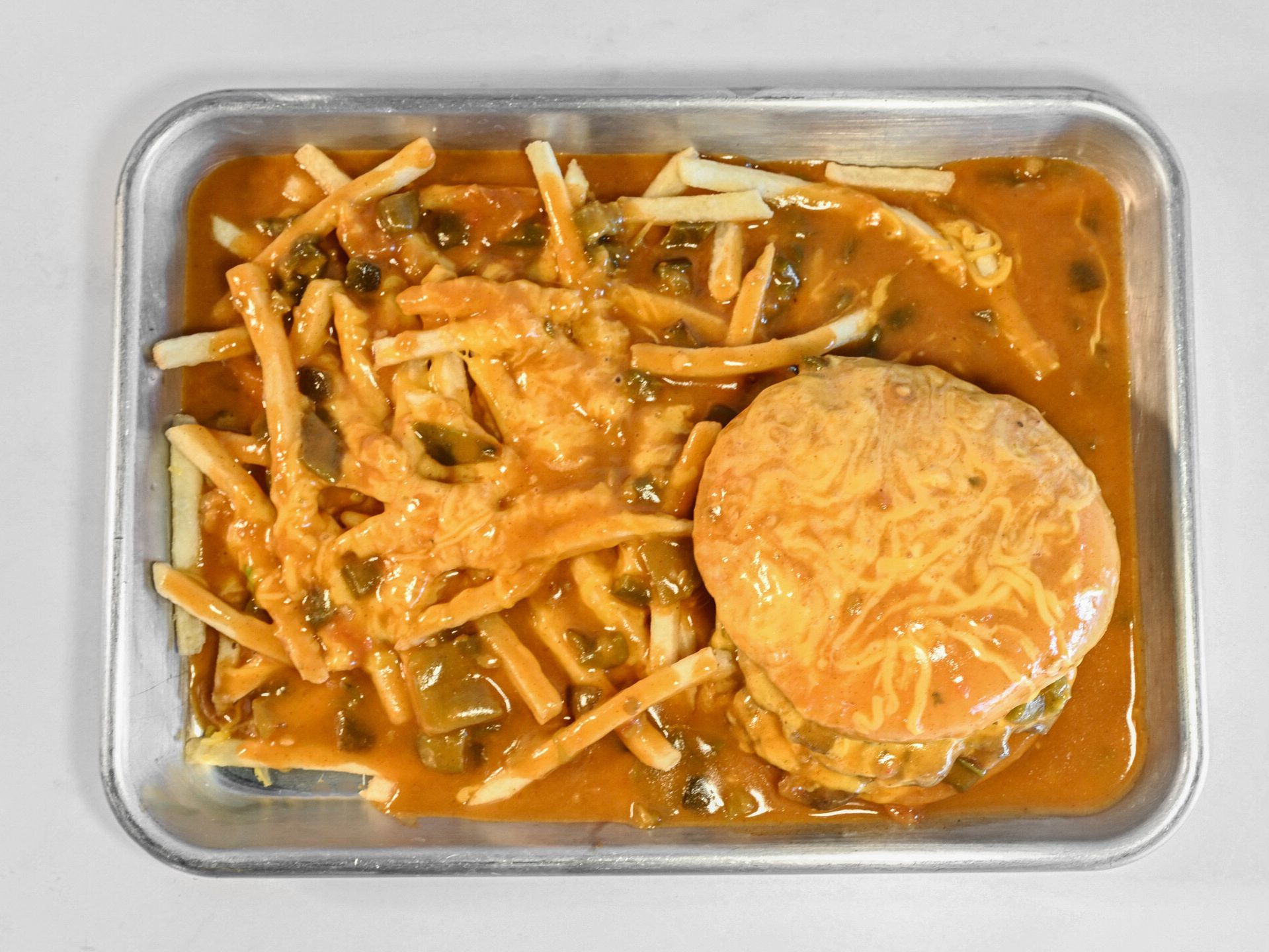 Double Chili Cheeseburger Plate