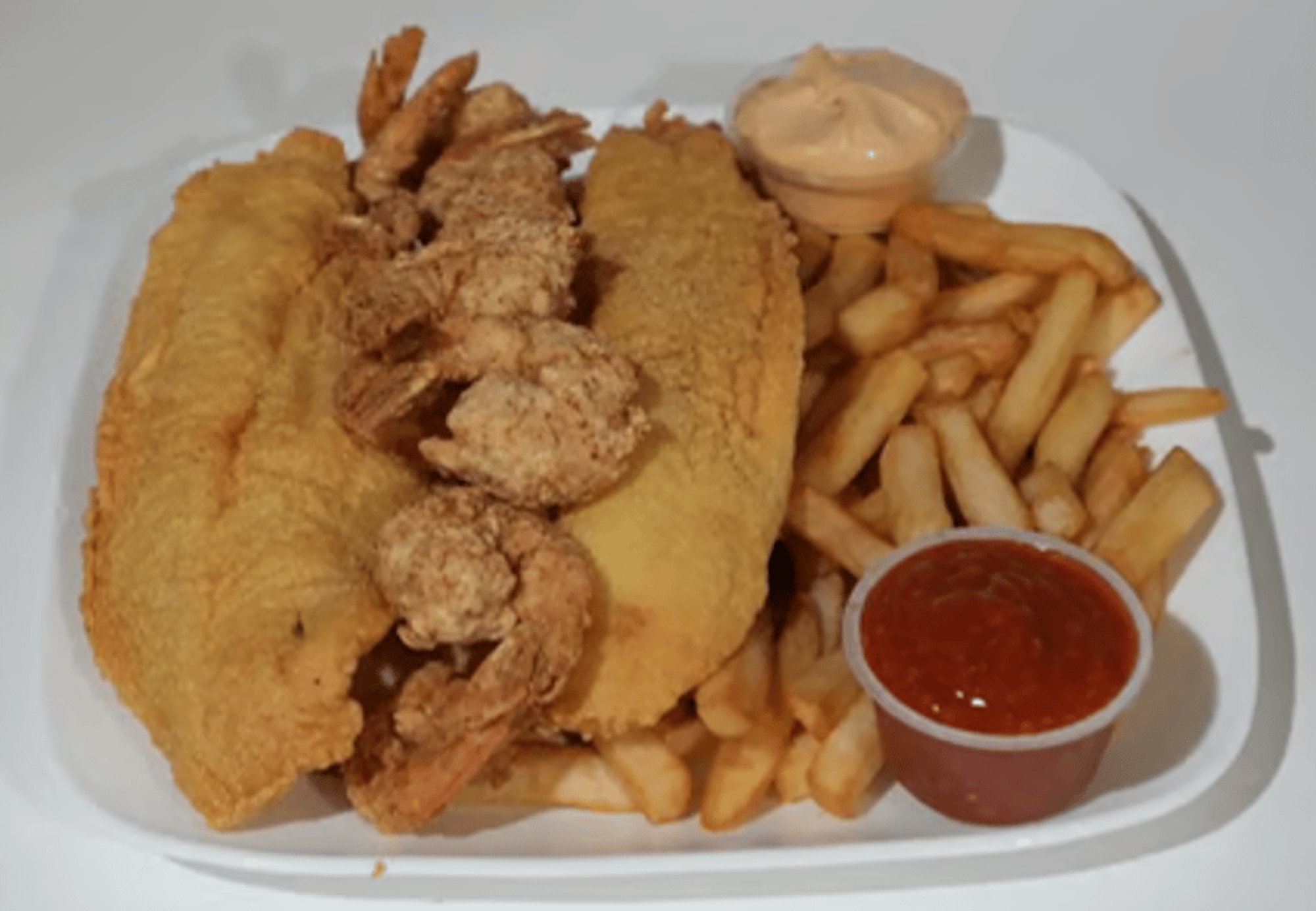 Two Catfish & Ten Shrimp