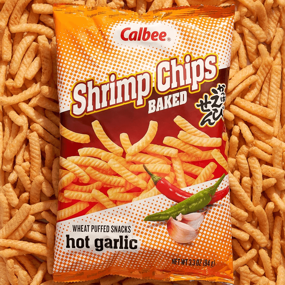 Calbee Hot Garlic Shrimp Chips