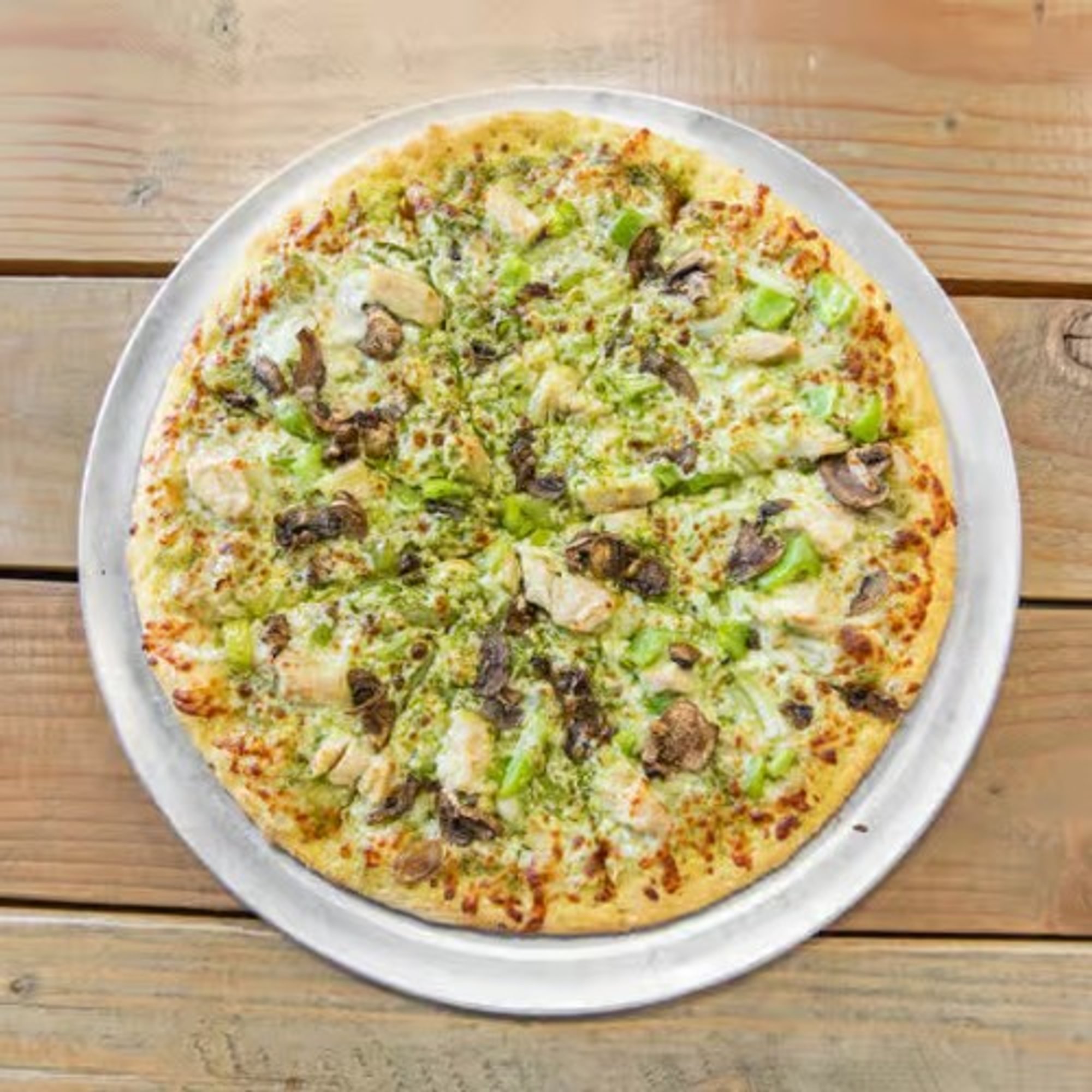 Pesto Chicken Pizza