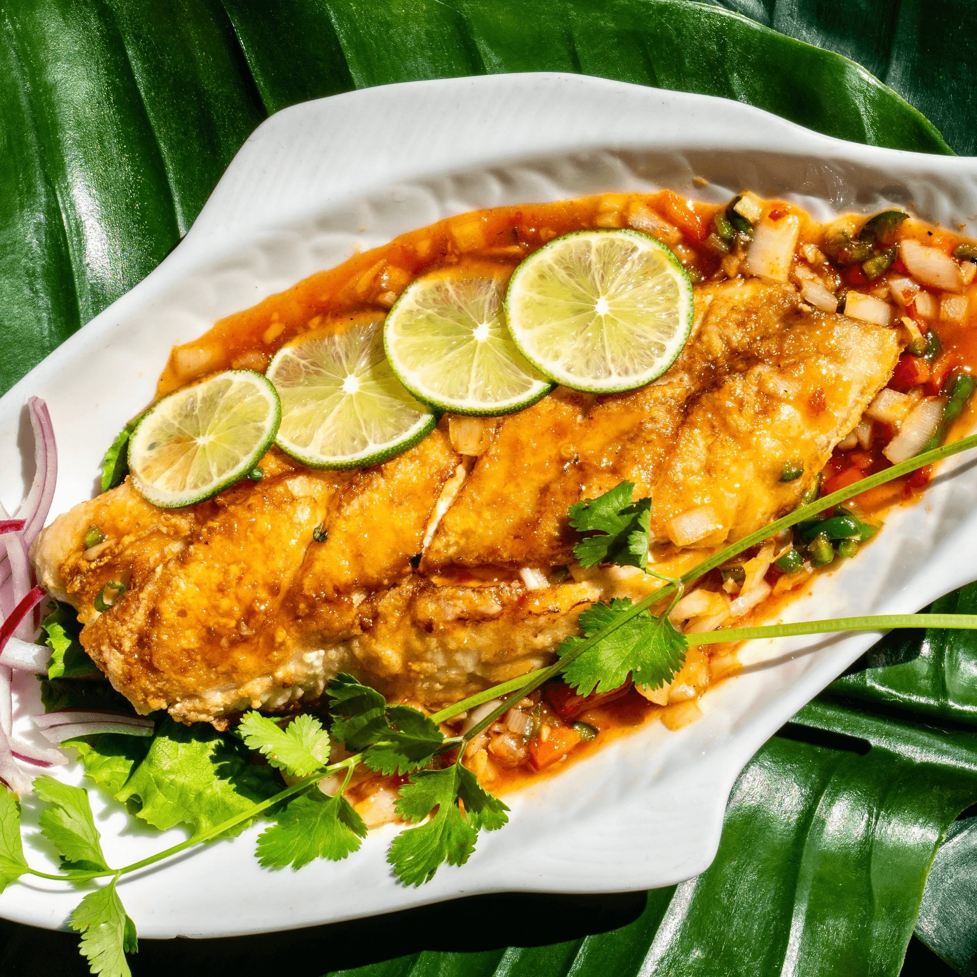 Three Flavored Fish or Tofu