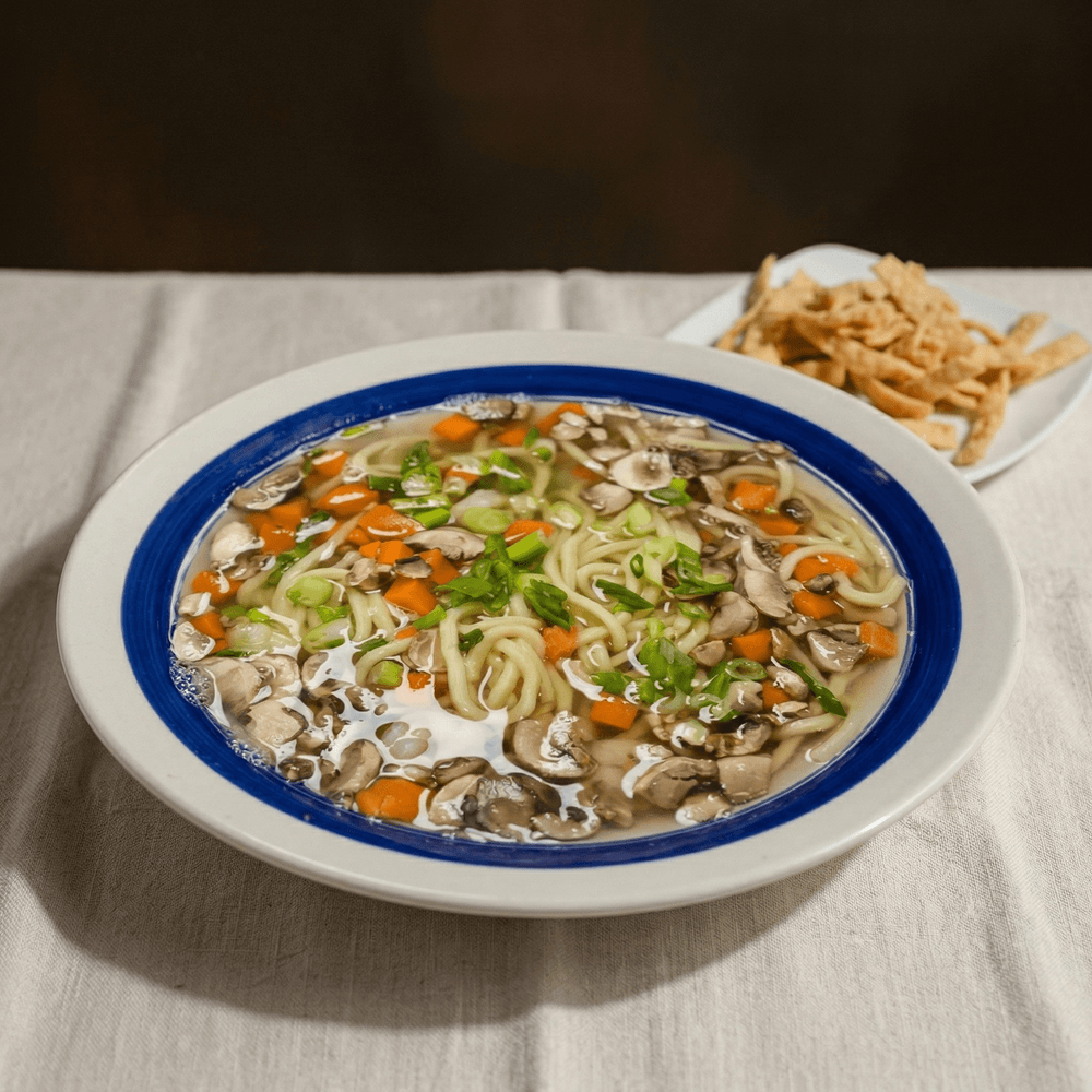 Yat Gat Mein with Fresh Baby Shrimp Soup