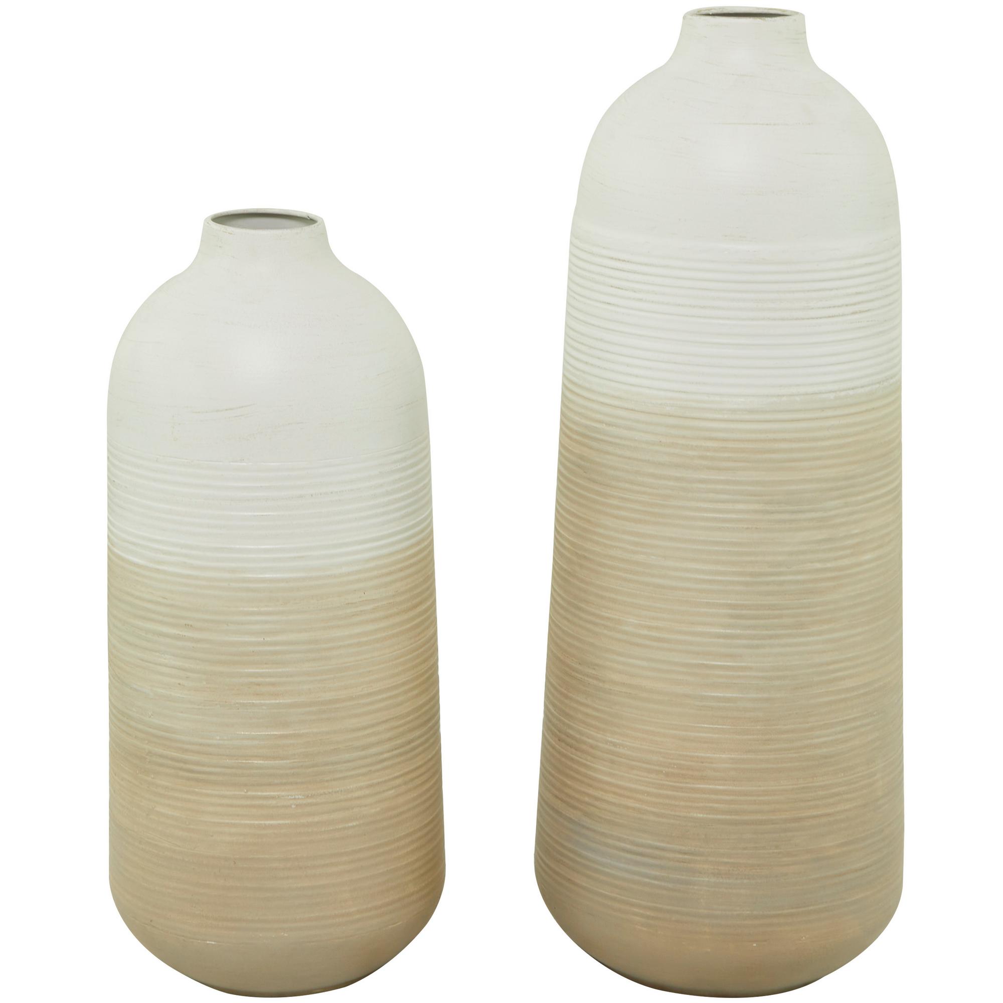 Brown Metal Vase