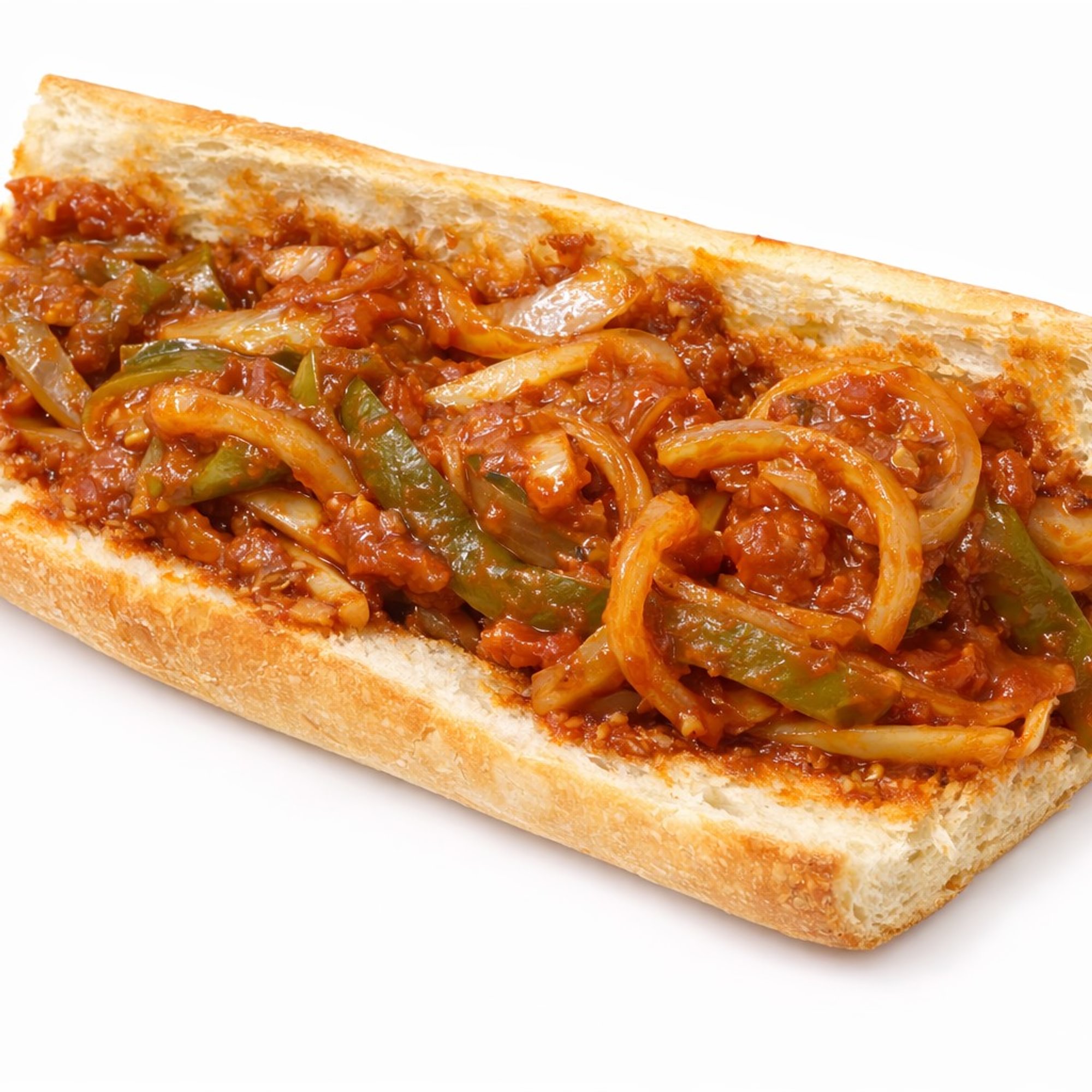 Sausage, Peppers & Onions Hot Sandwich