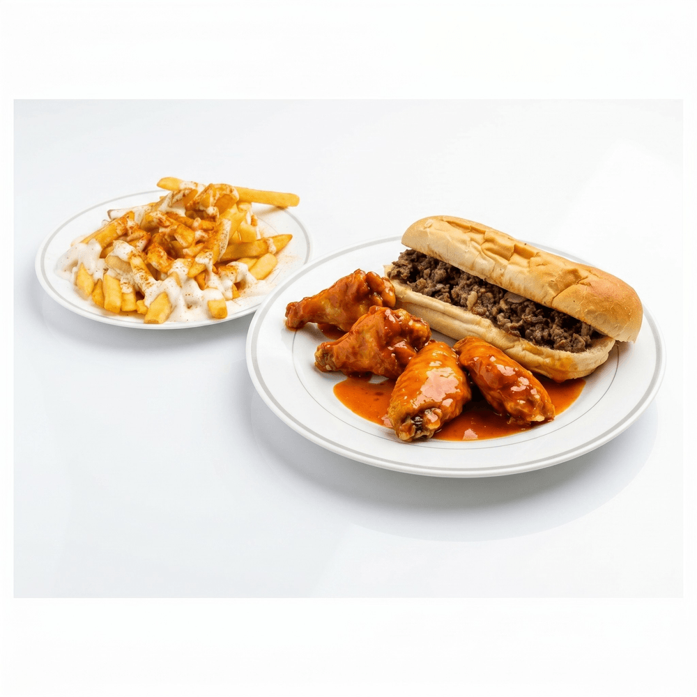 Philly & 6 Pieces Wings Combo