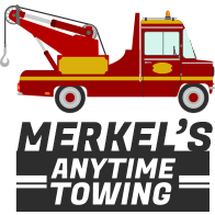 Merkel's Anytime Towing Logo