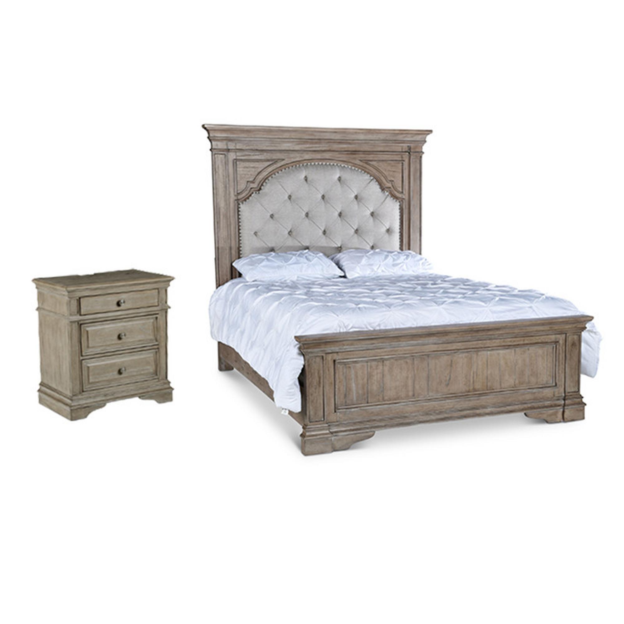 King Highland Park Bed & Nightstand