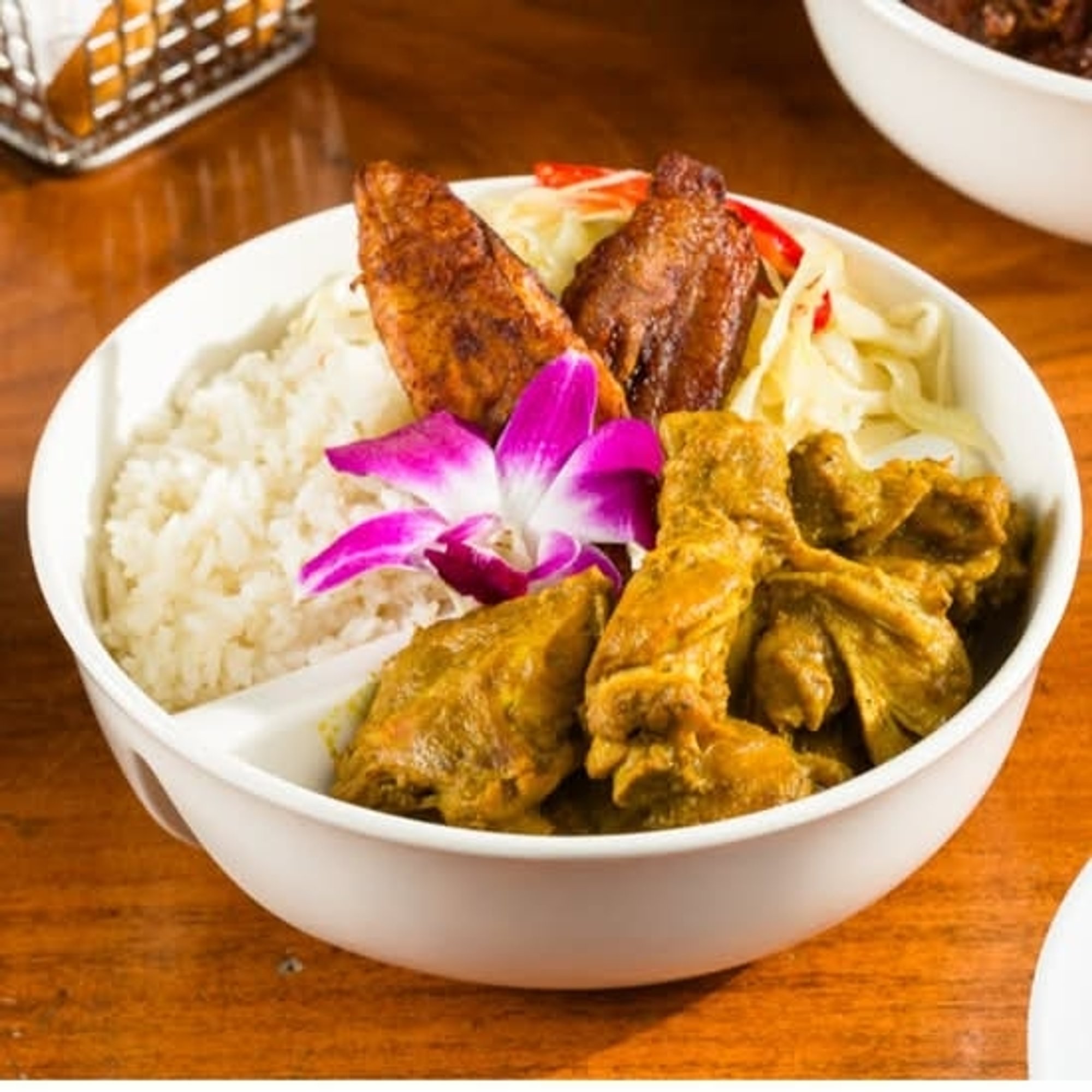 Bammie with Curry Chicken