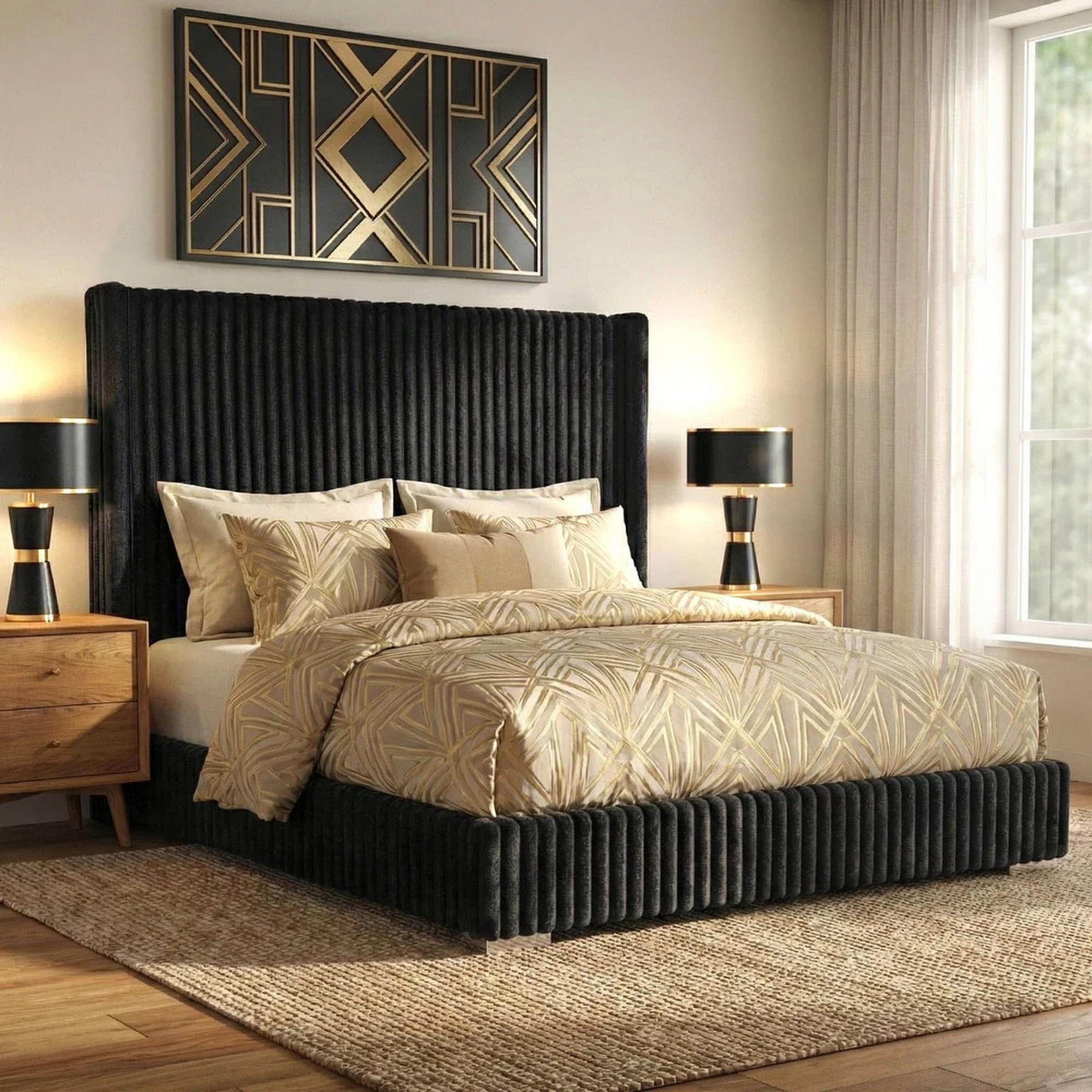 Caldwell E. King Bedframe, Black
