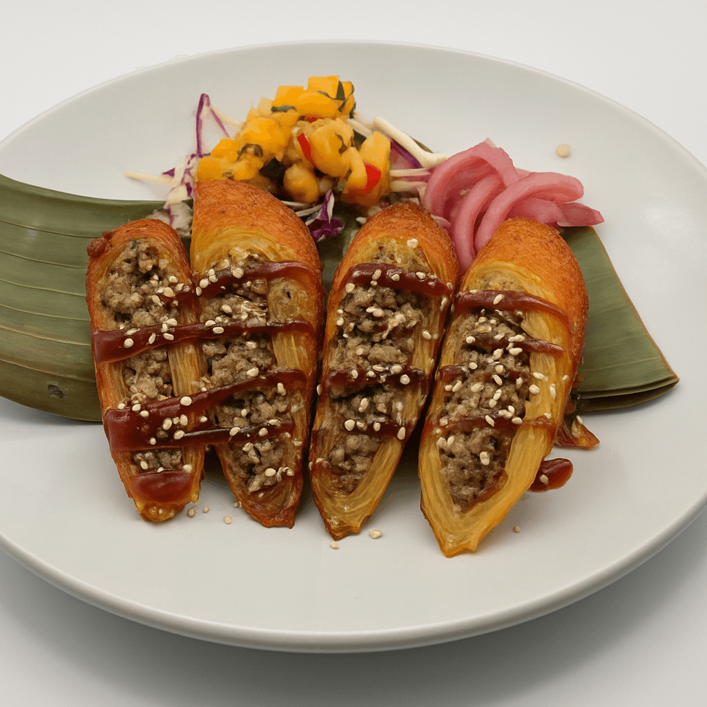Mojo Pulled Pork Egg Rolls