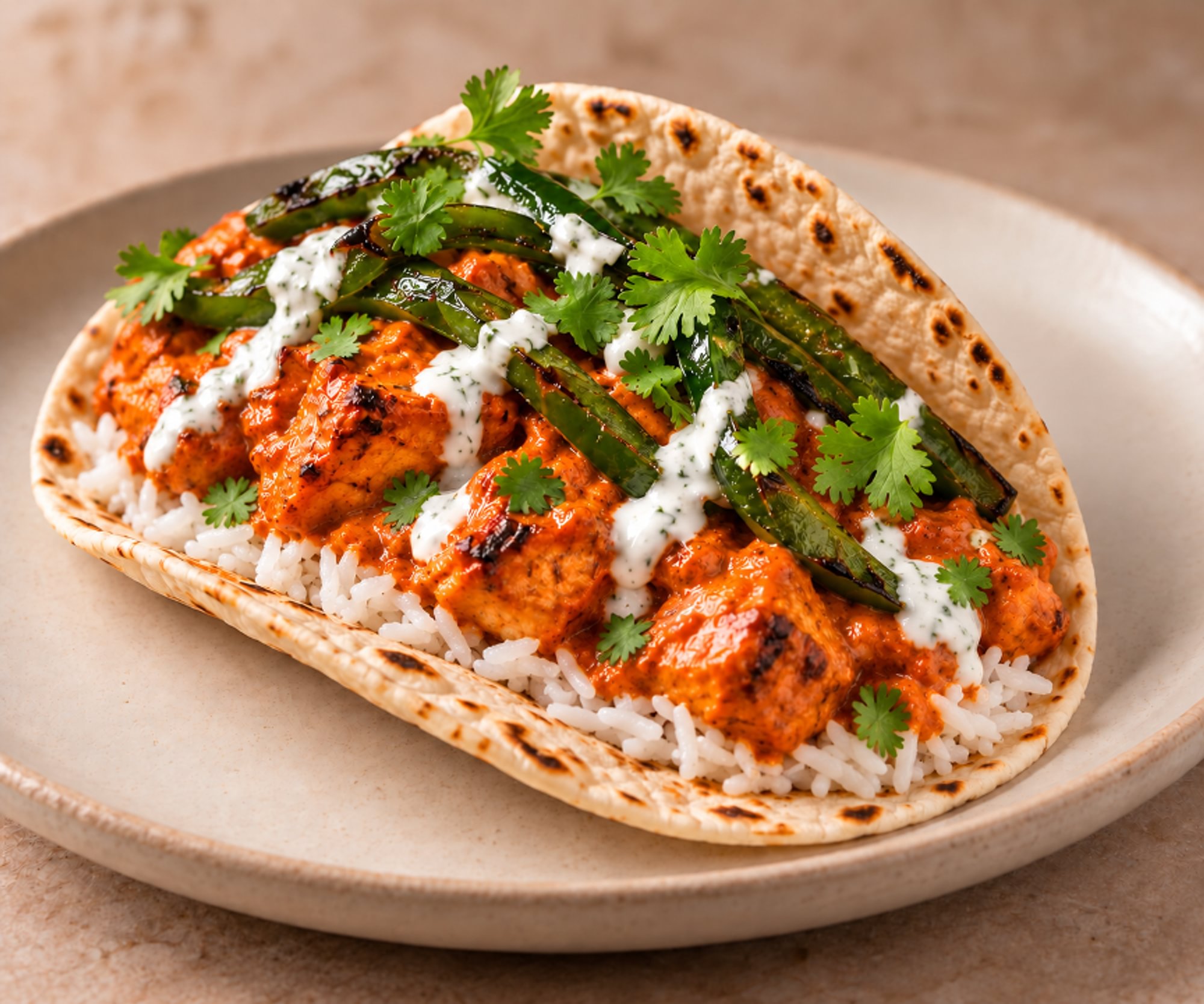 Chicken Tikka Masala Taco