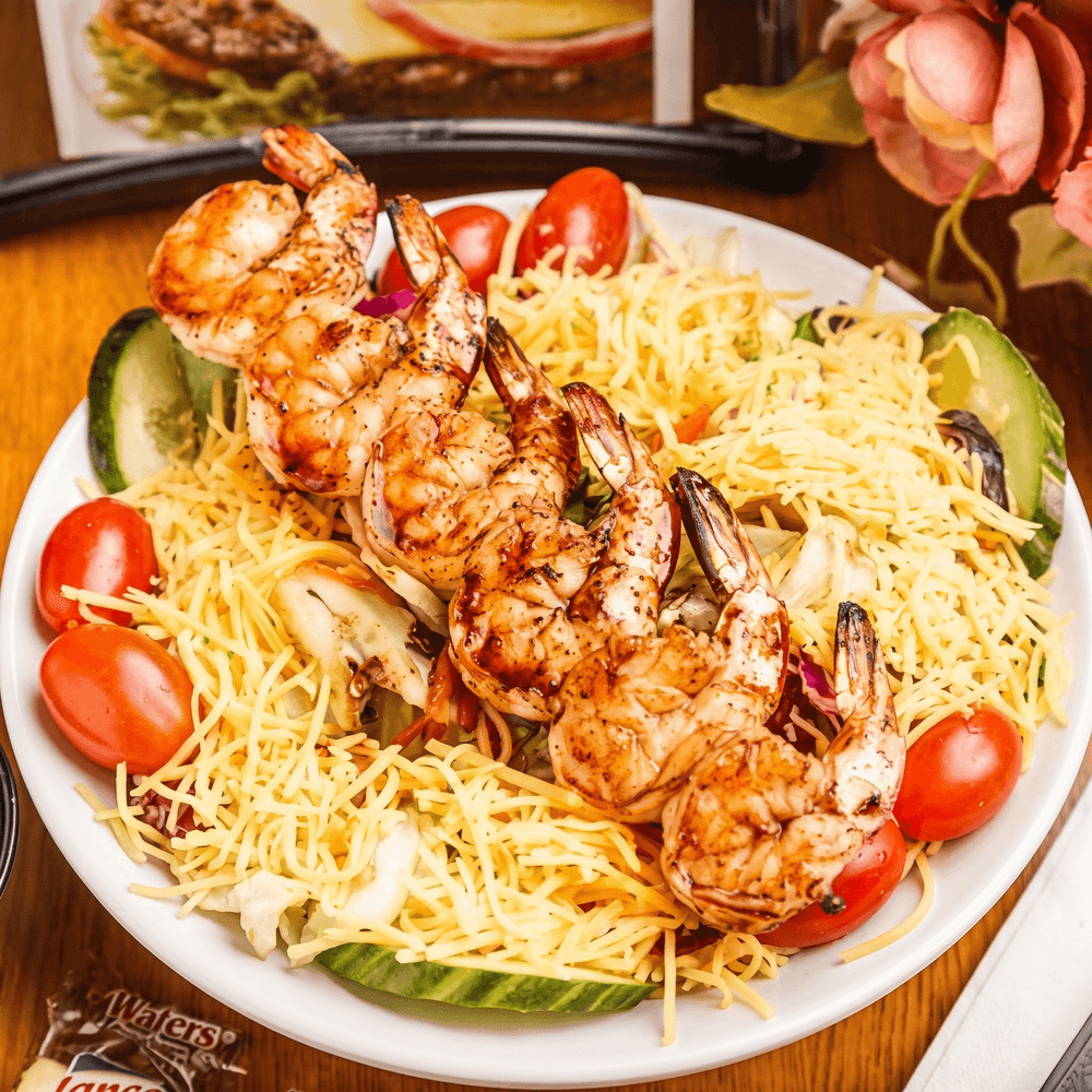 Grilled Shrimp Garden Salad