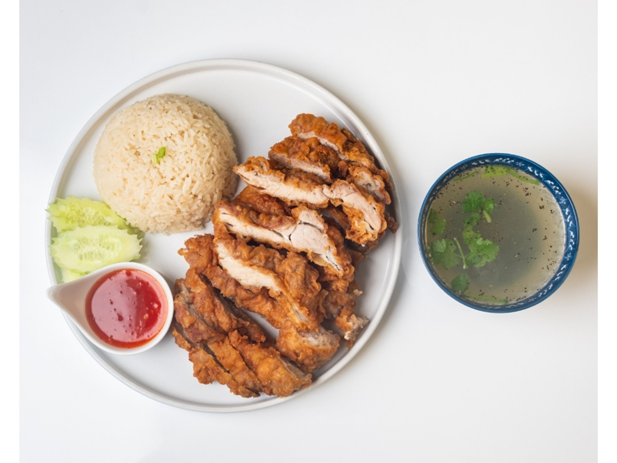 Crispy Chicken with Ginger Rice