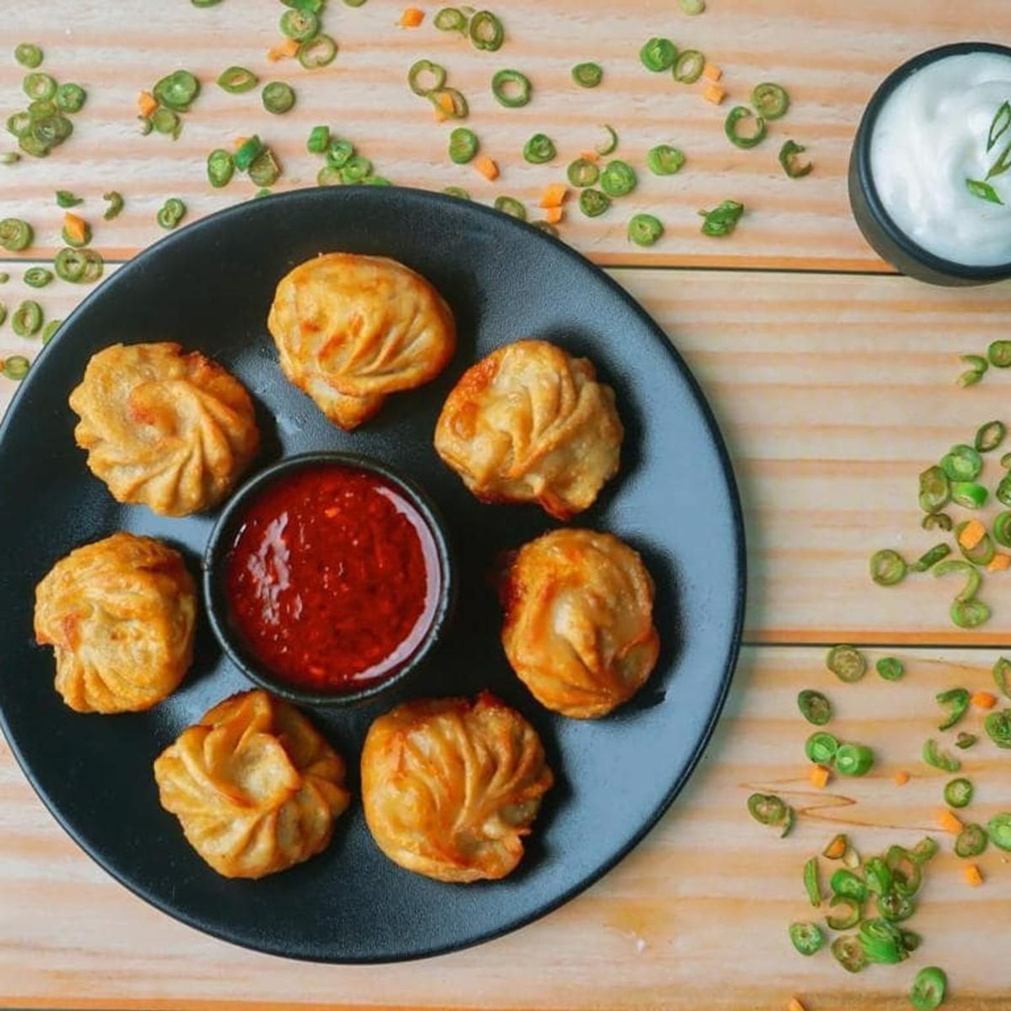 Fried Chicken Momo (DF, NF)