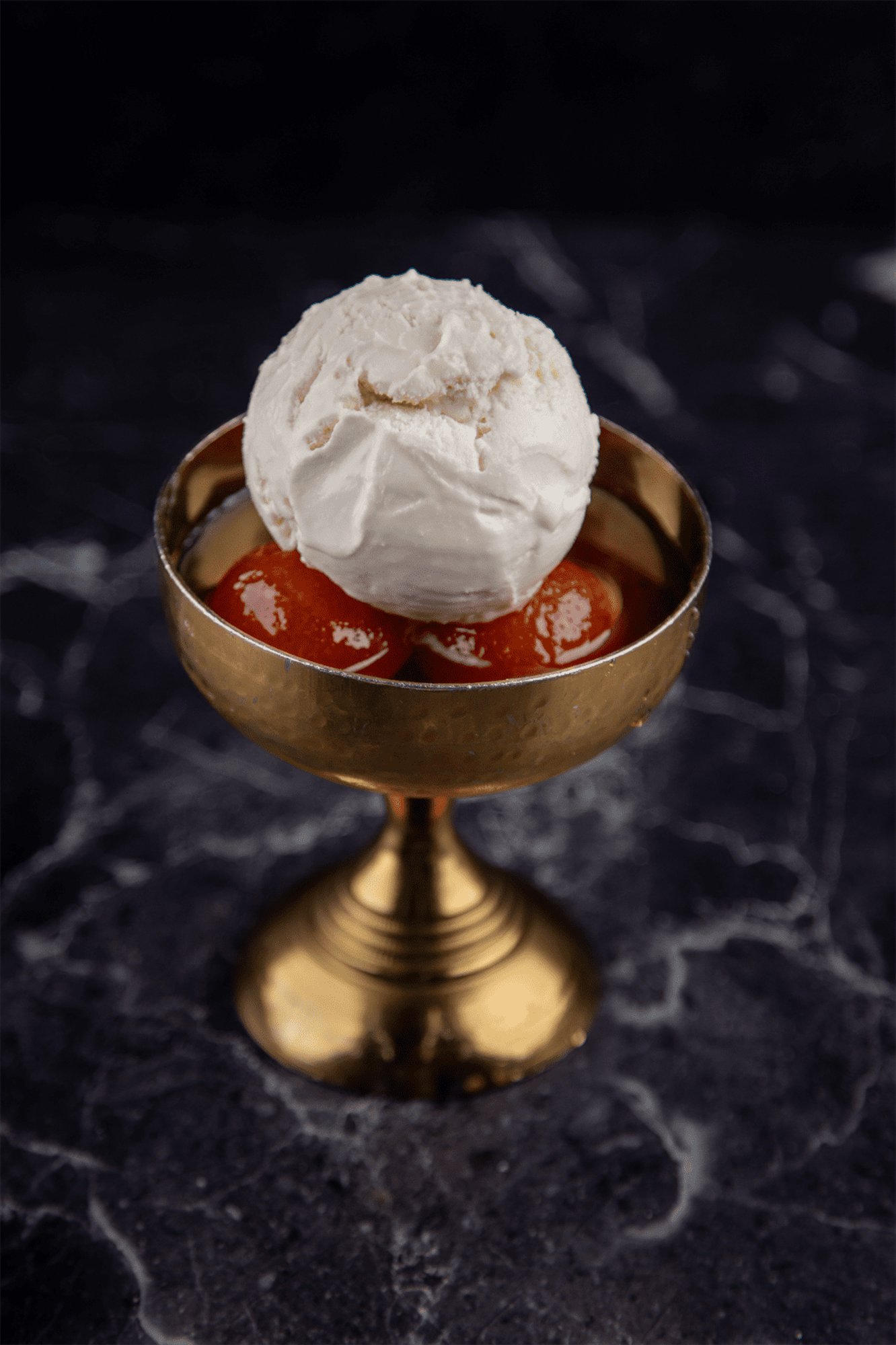 Gulab Jamun with Ice Cream
