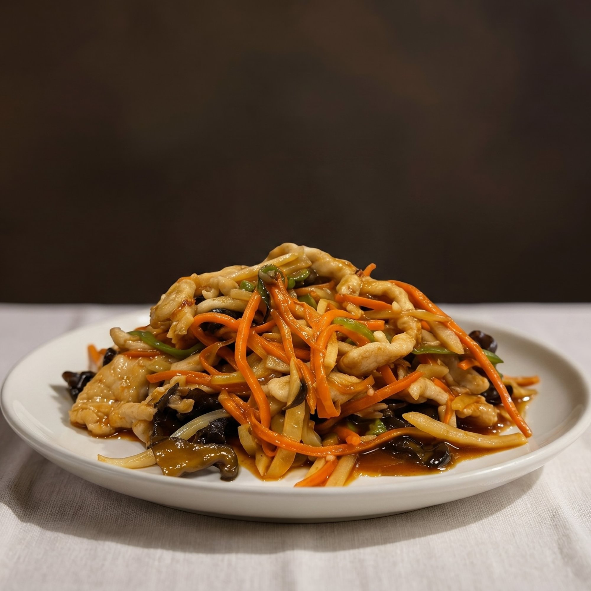 Stir-Fried Chicken with Garlic Sauce / 鱼香鸡丁