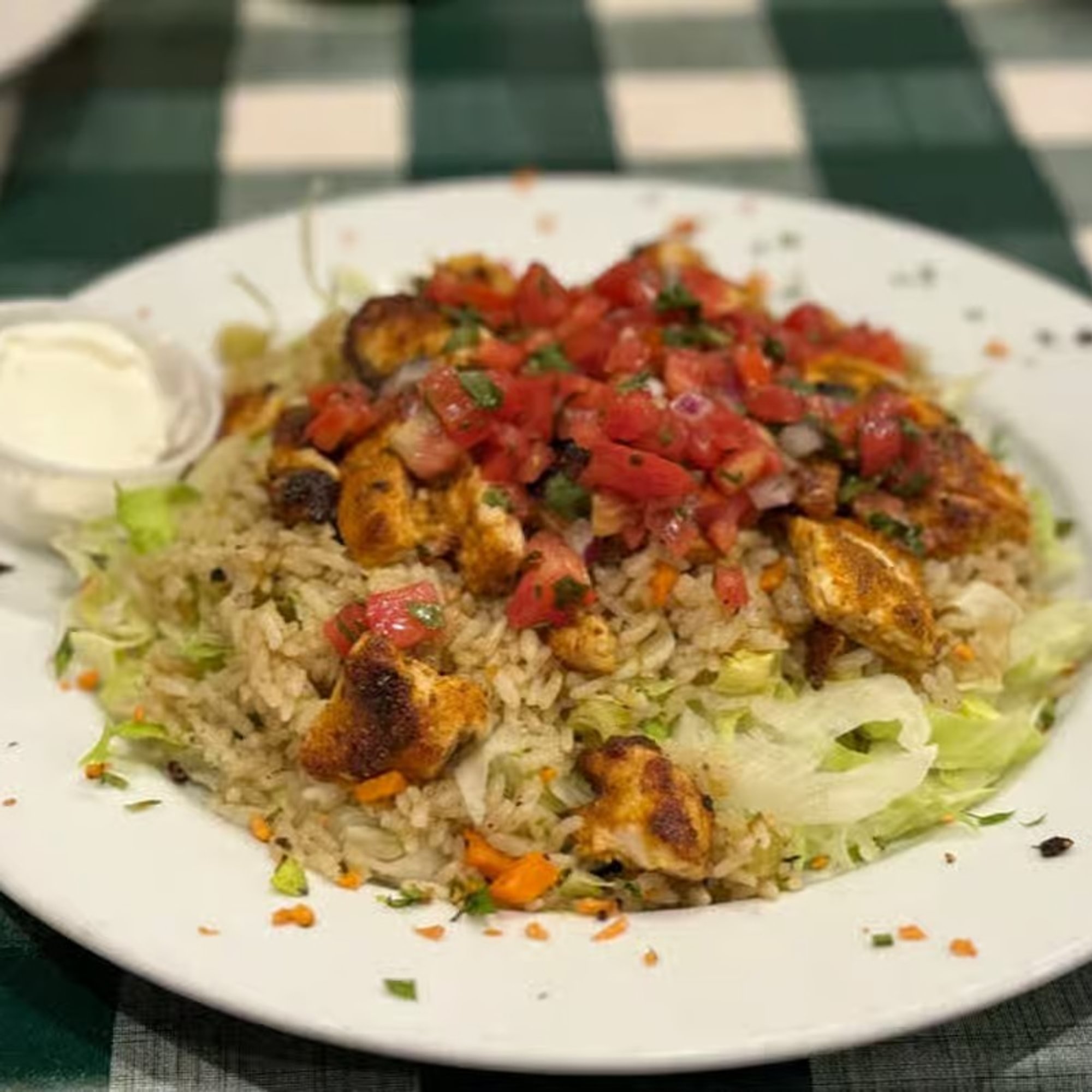 Grilled Cajun Shrimp Taco Salad