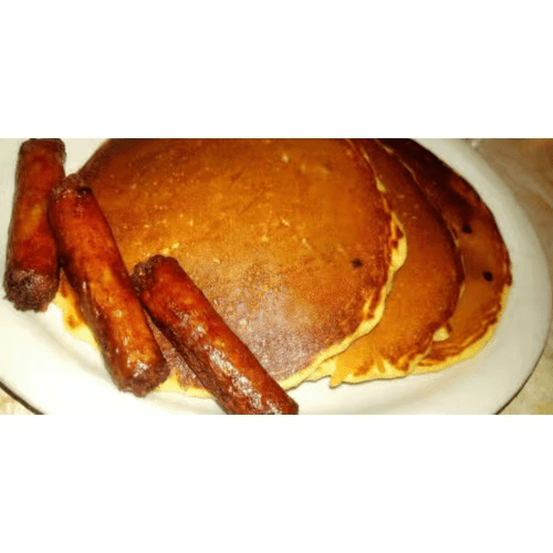 Fresh blueberry, strawberry or banana pancakes