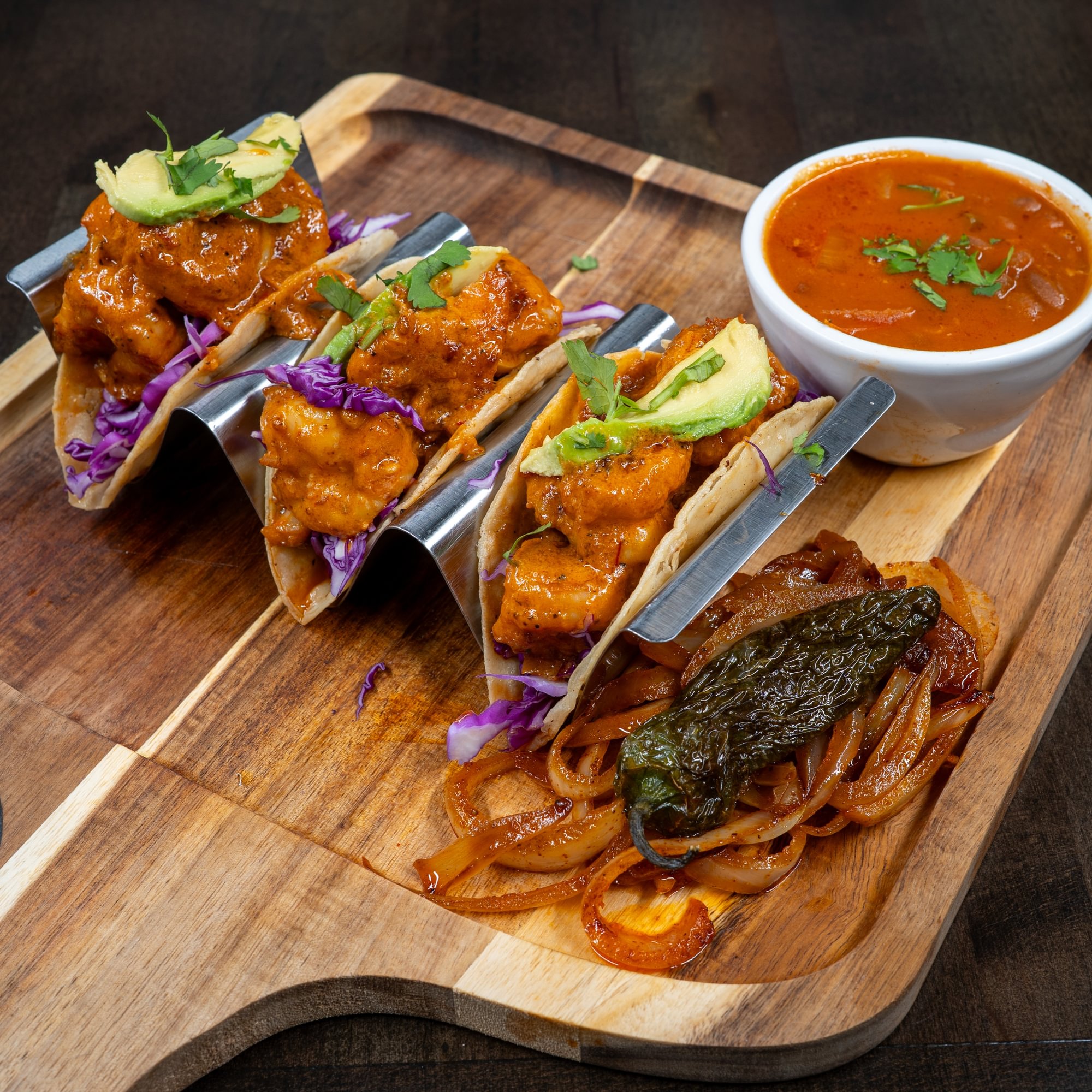 Blue Eye Shrimp Tacos
