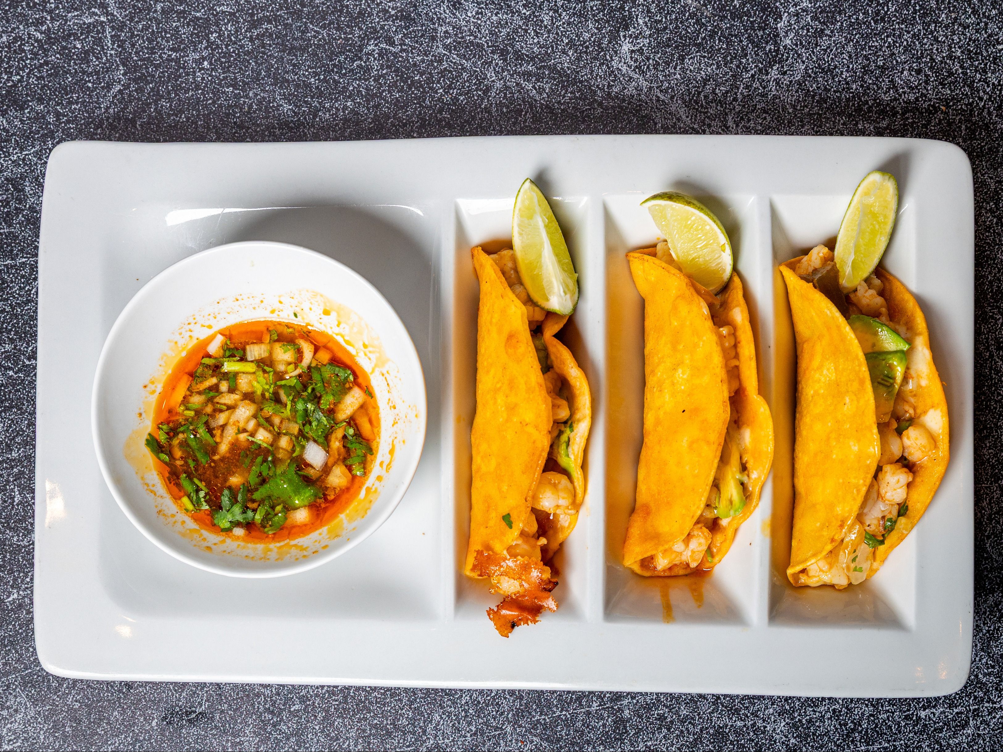 Shrimp Tacos Birria
