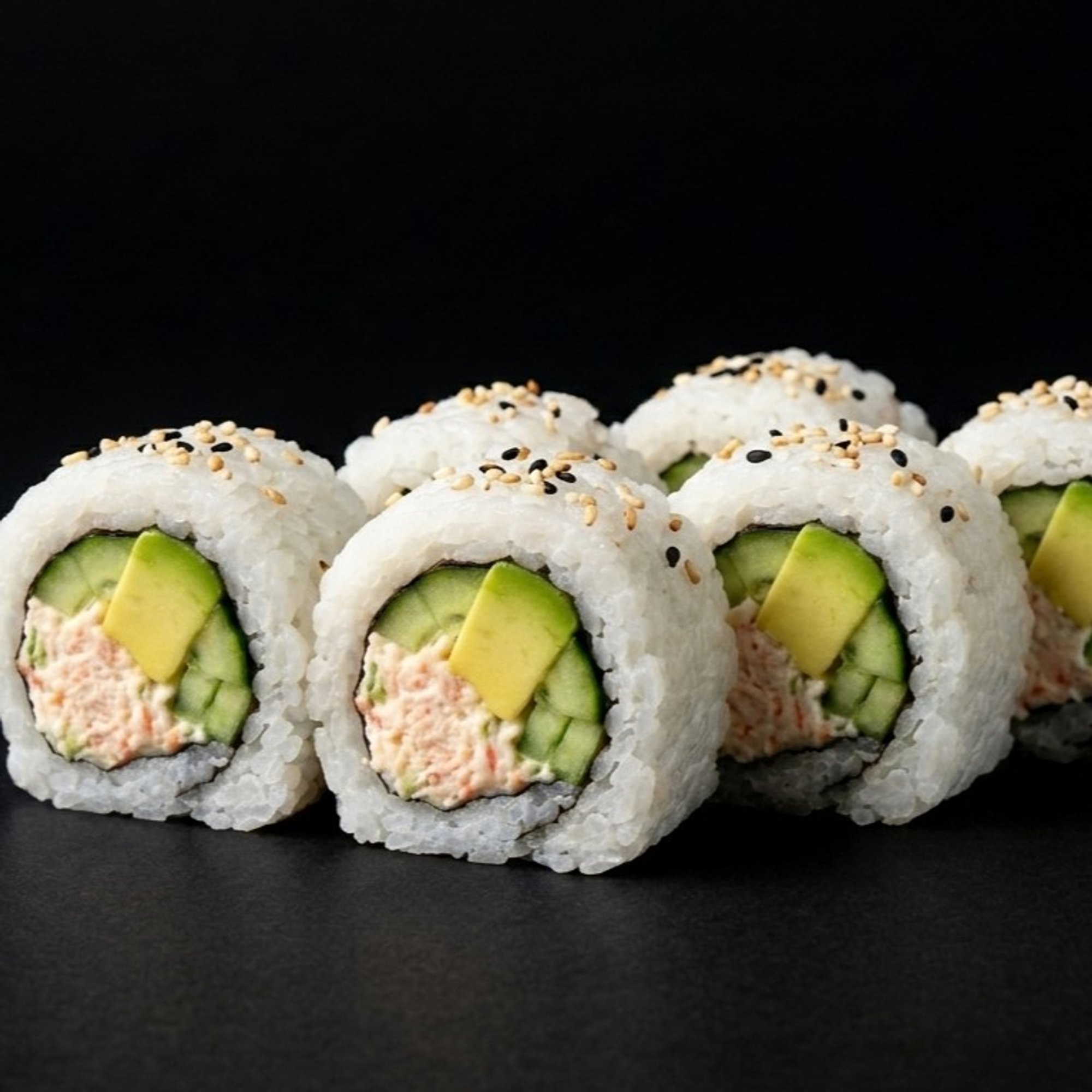 Kani Avocado Cucumber Roll - California