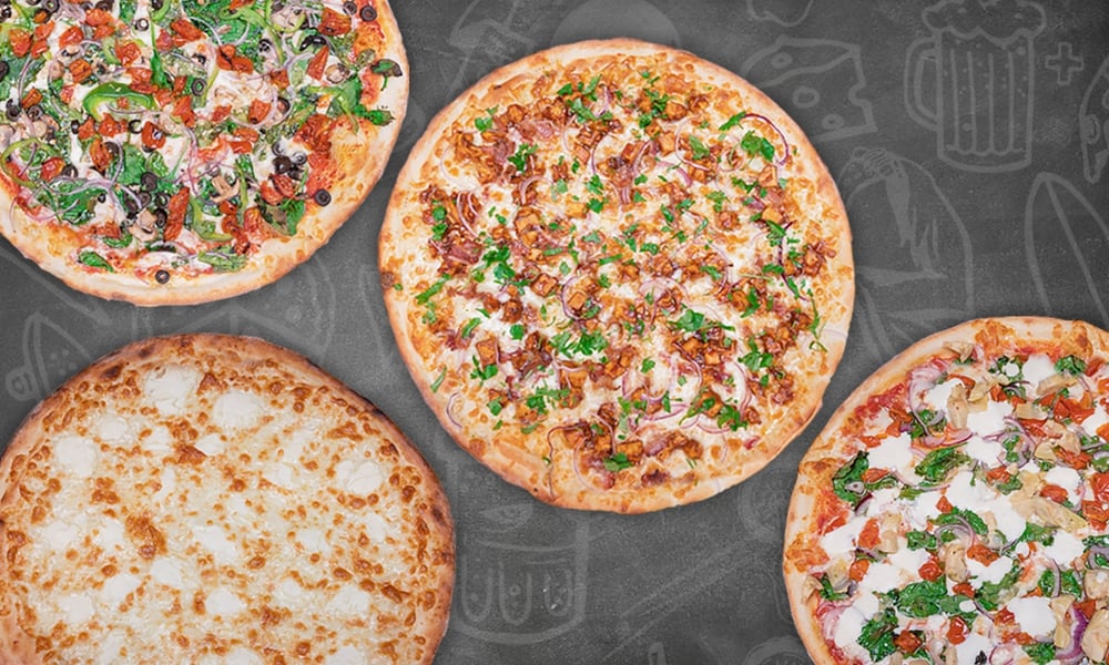 Family Pack #3, 2 SPECIALTY PIZZAS 2 ONE TOPPING PIES