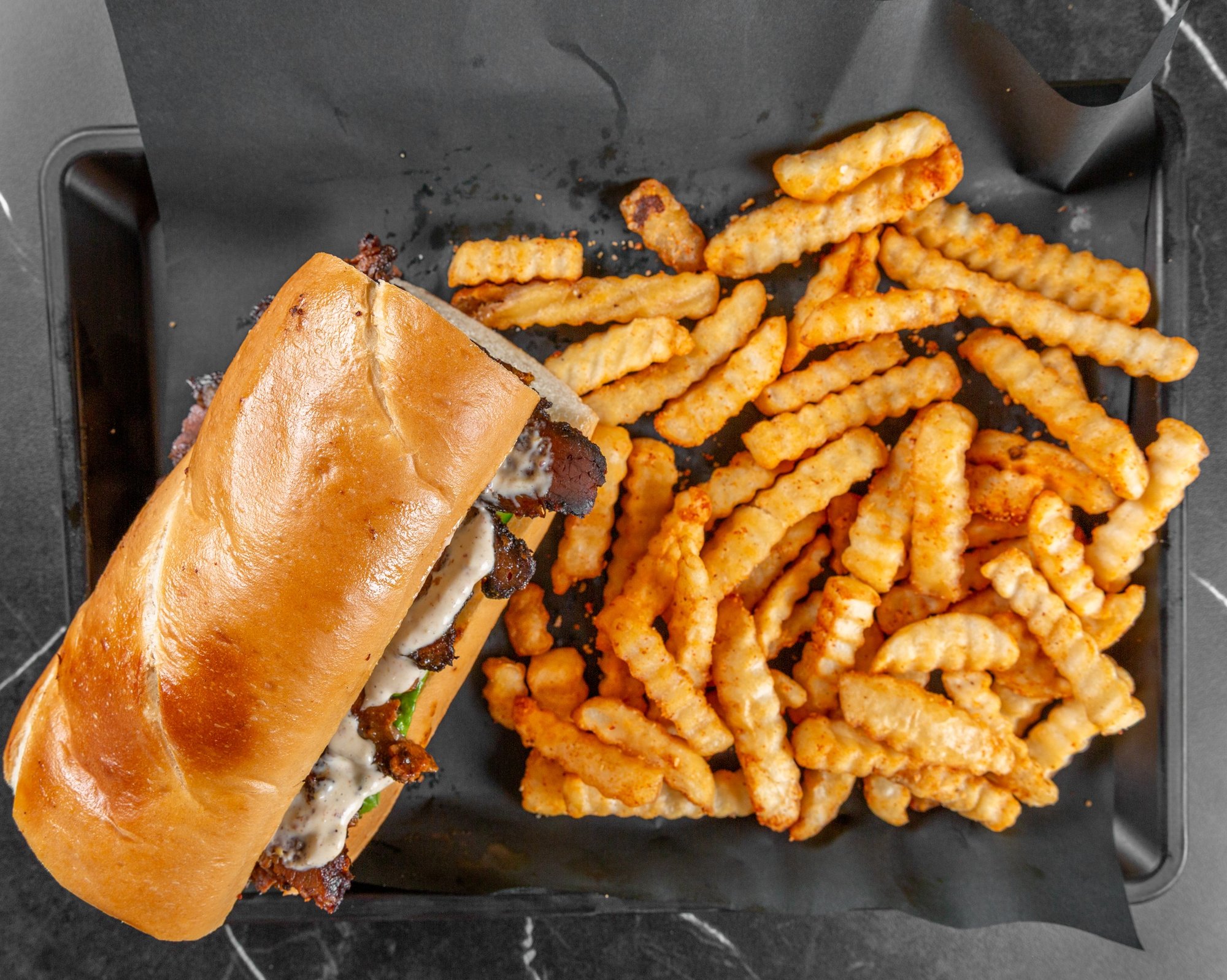 Grilled Chicken Sub with Fries
