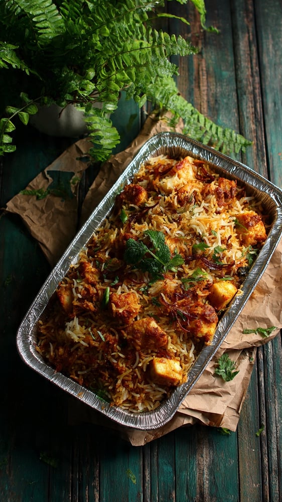 Party Tray - Hyderabadi Dum Biryani (Paneer Veg)