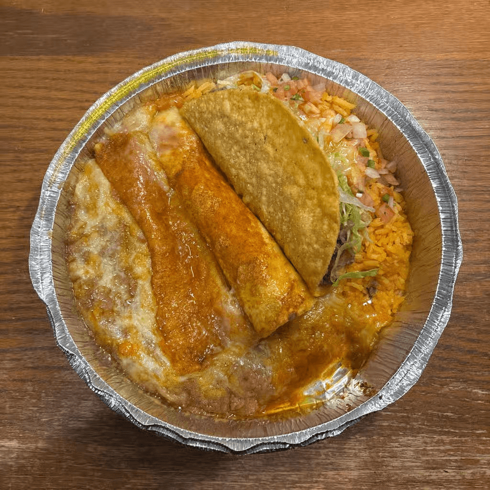 3. Taco, Burrito, and Enchilada Combo