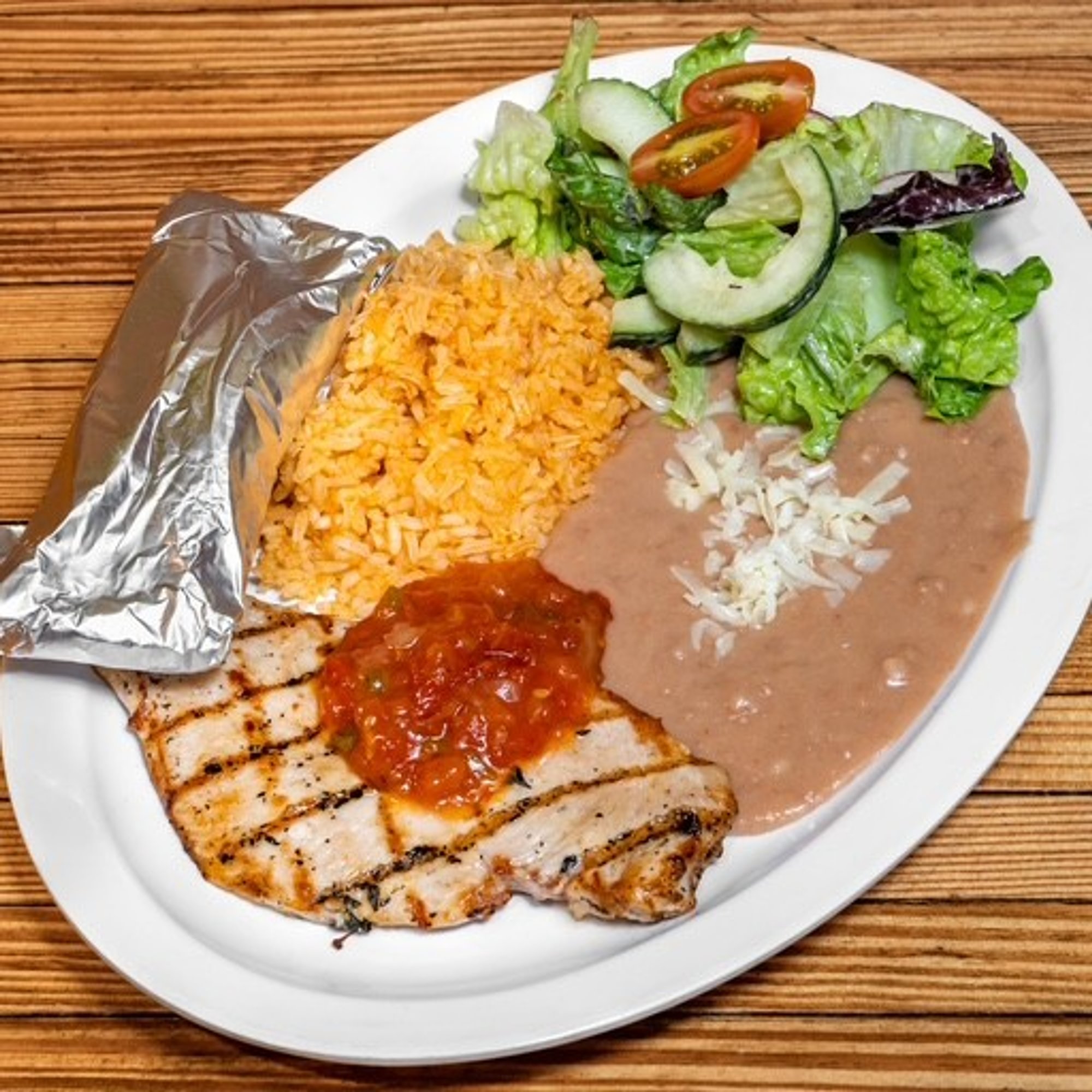 Pollo Asado Plate