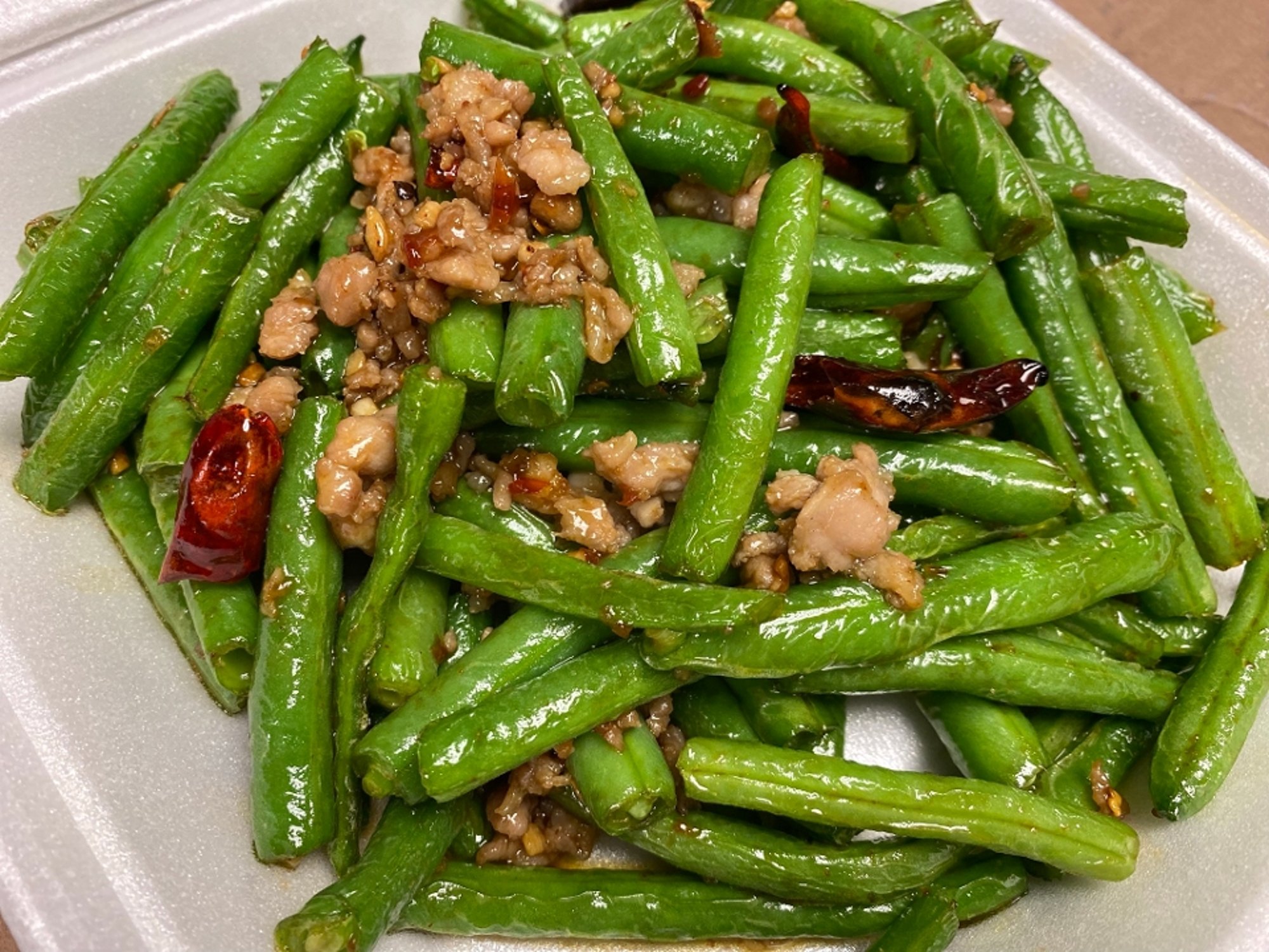 豆仔肉碎 84.String Bean w/Mince Pork