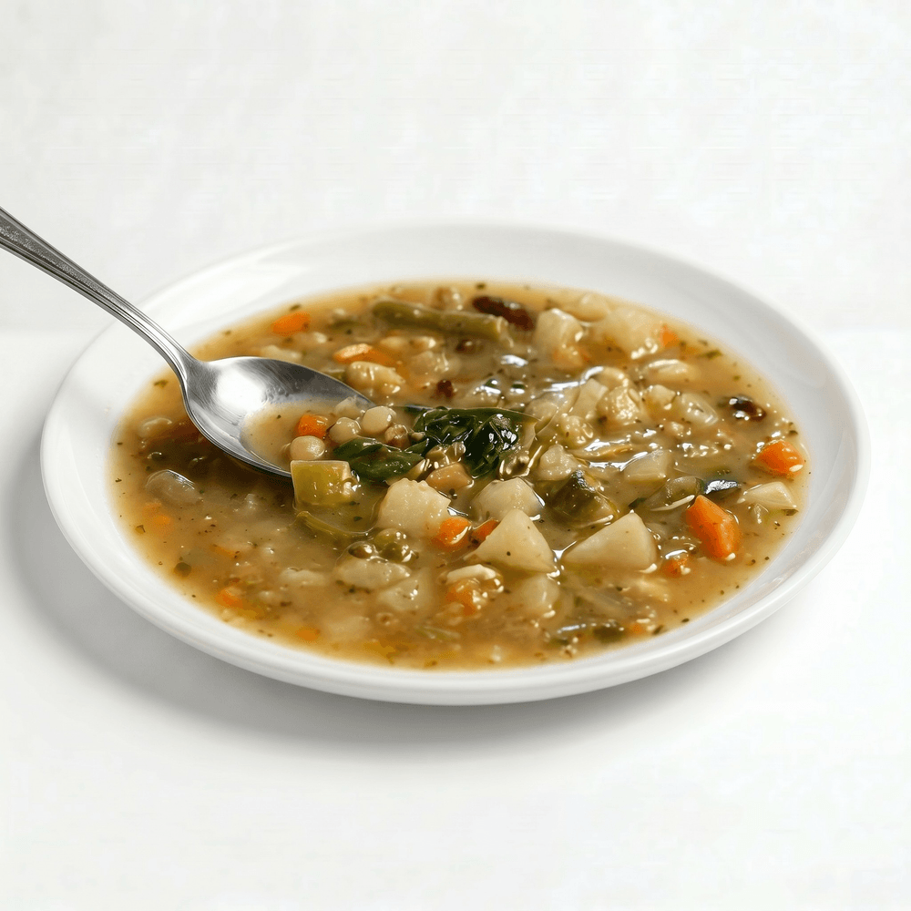 Minestrone of Vegetables with Pesto