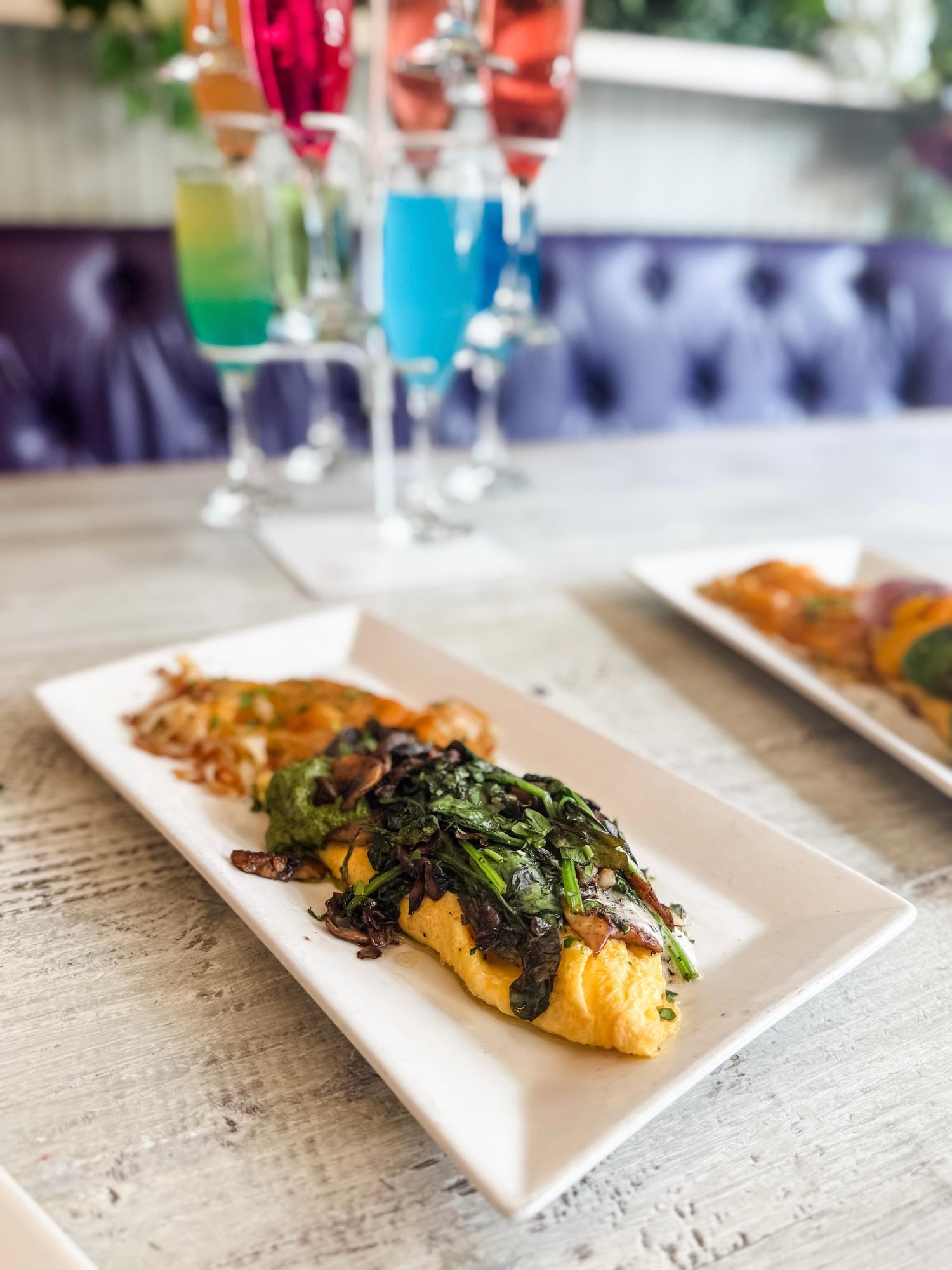 Spinach & Mushroom Omelet